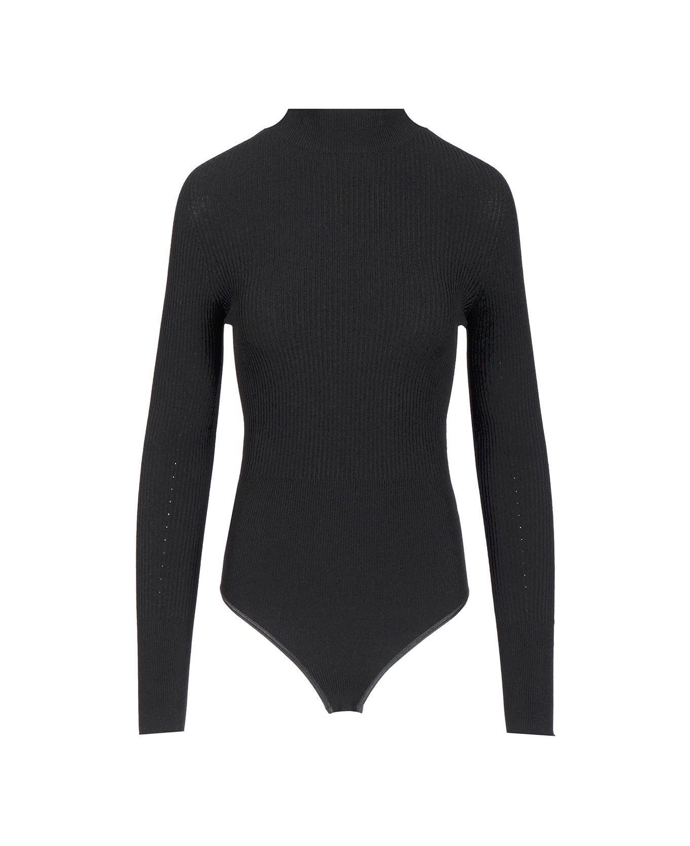 Alaia Long-sleeved Bodysuit - Black