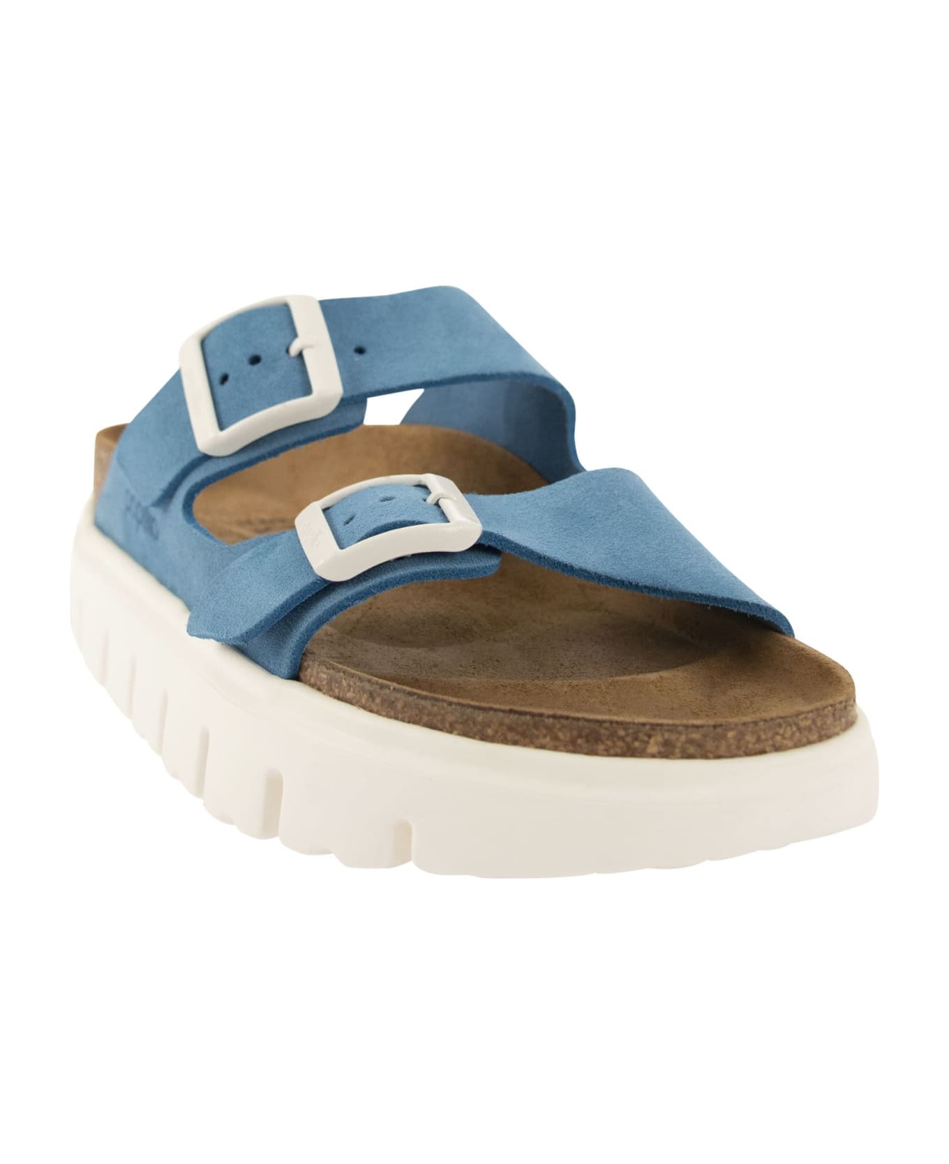 Birkenstock Arizona Pap Chunky - Sandal With Buckles - Light Blue