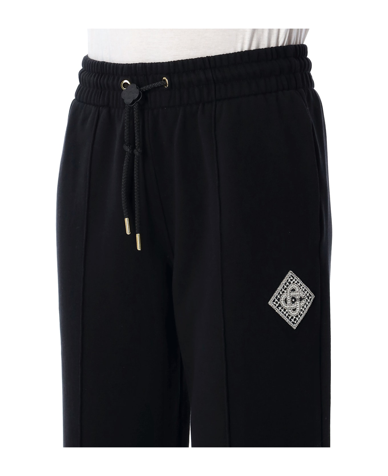 Casablanca Pearl Diamond Sweatpants - BLACK