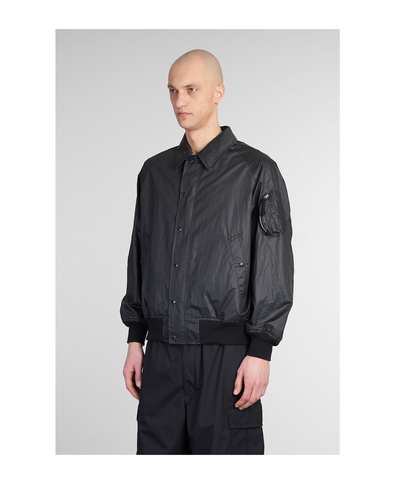 Comme des Garçons Homme Casual Jacket In Black Cotton - black
