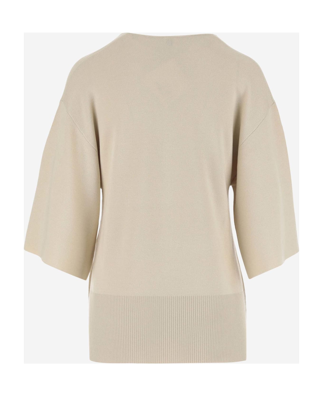 By Malene Birger Pullover Made Of Lyocell - Wood