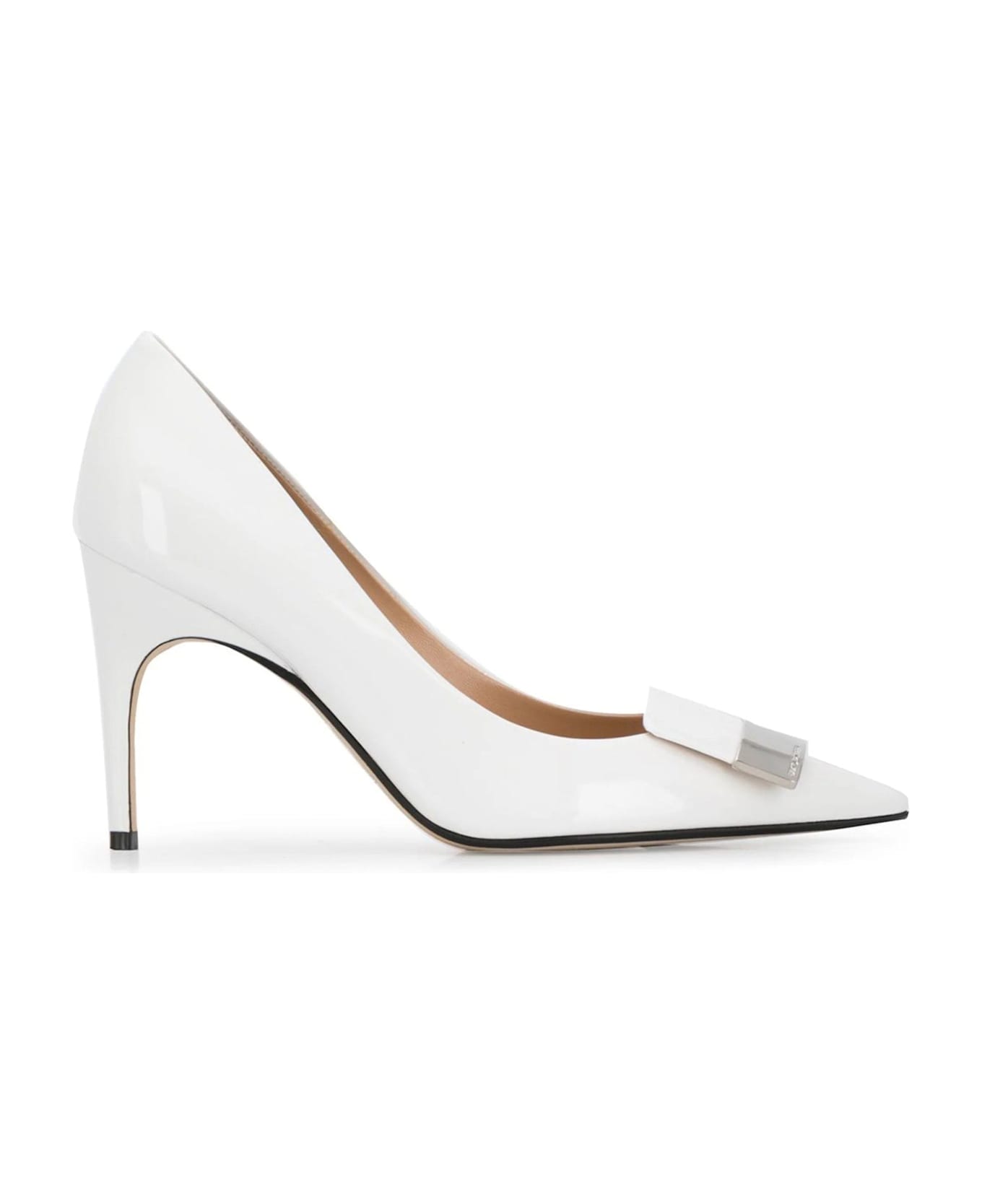 Sergio Rossi Leather Pumps - White