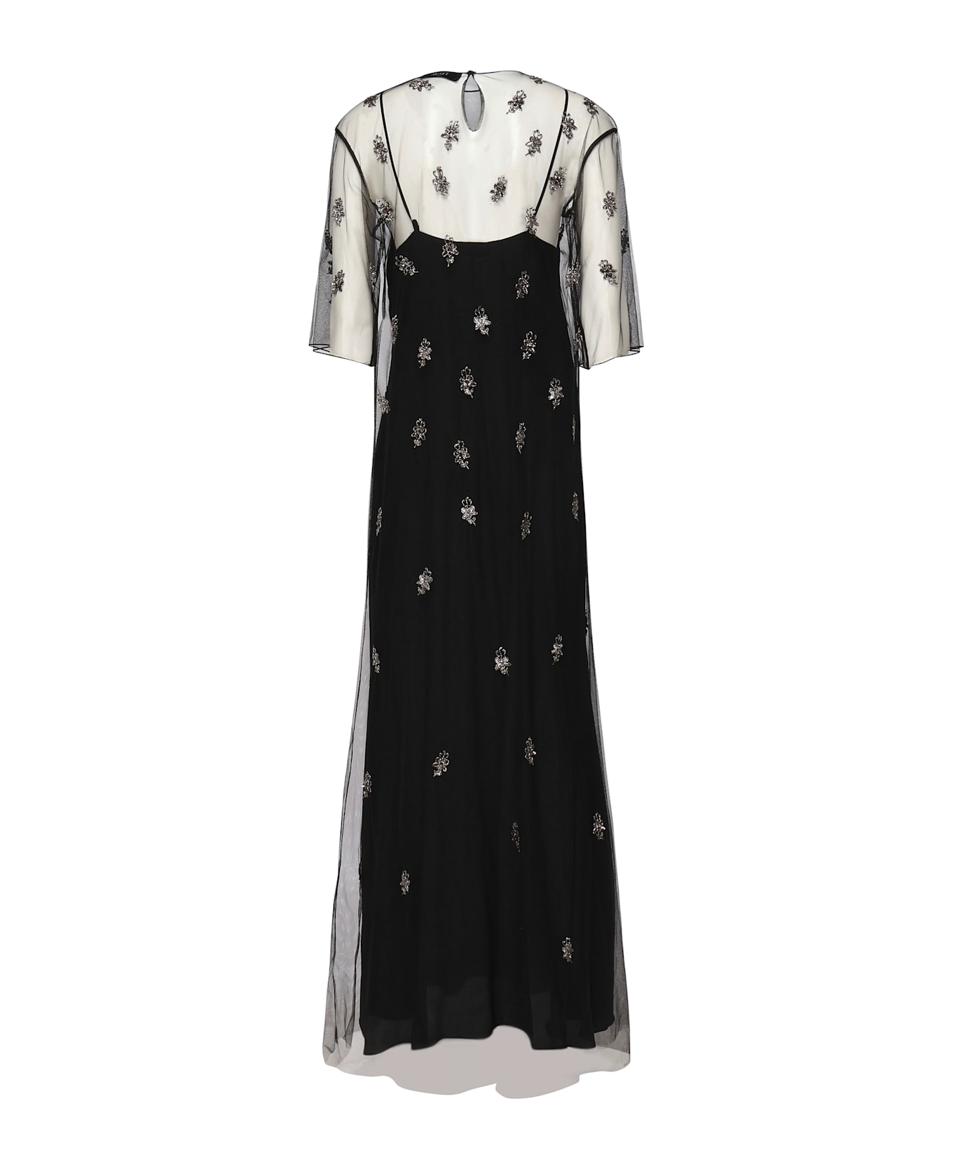 Tulle Dress With Embroidery