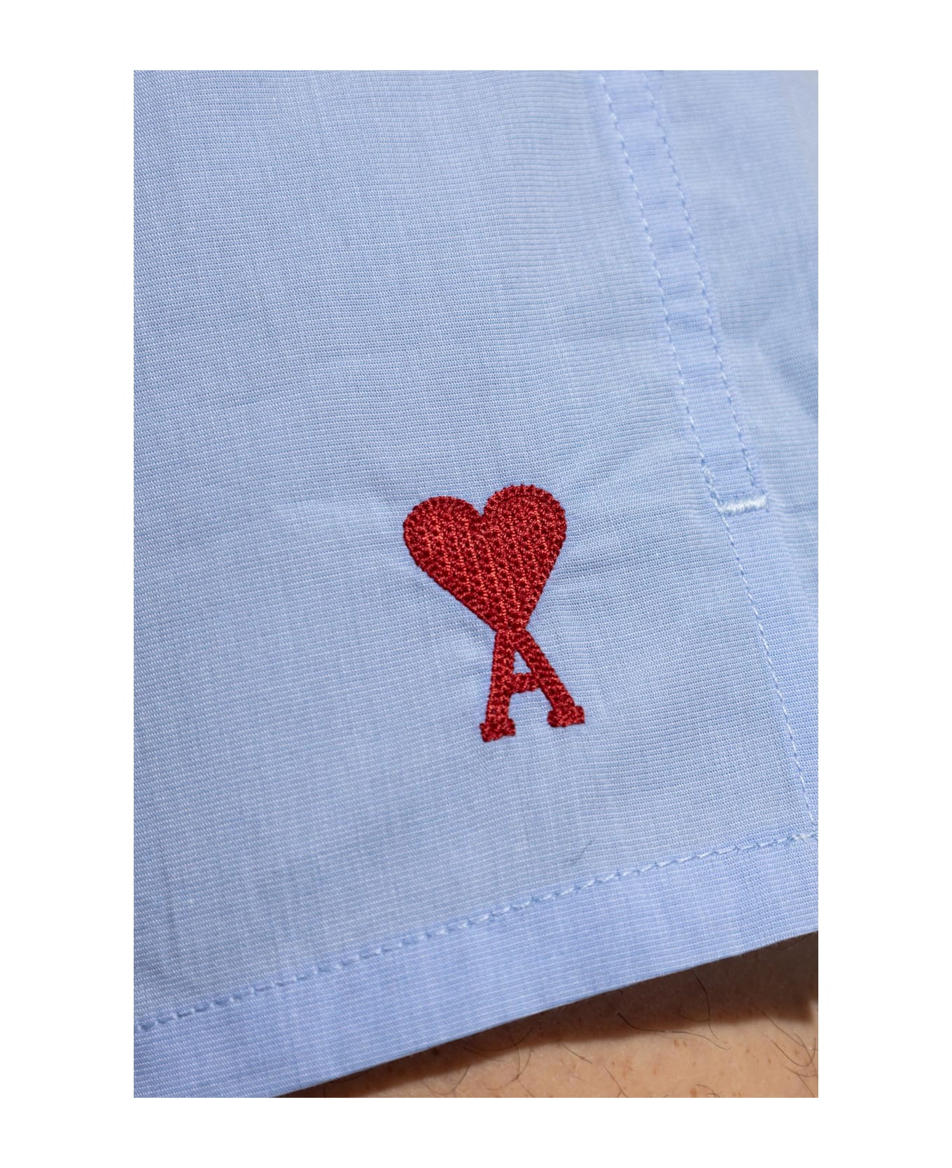 Ami Alexandre Mattiussi Boxers With Logo - Sky Blue