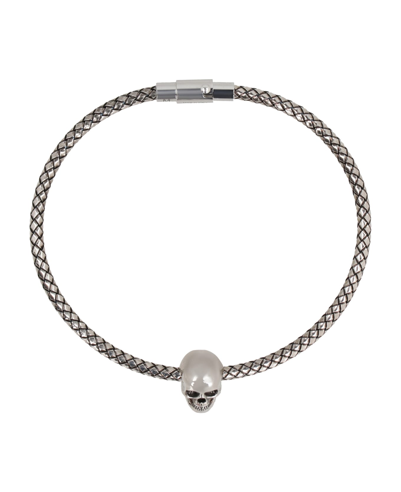 Alexander McQueen Skull Brass Bracelet - silver