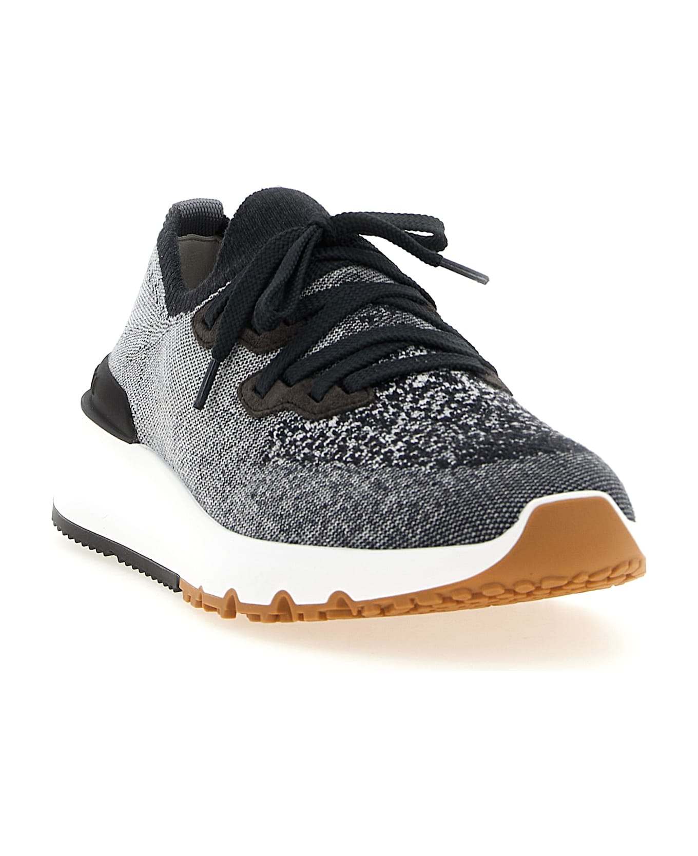 Brunello Cucinelli Knitted Sneakers - BLACK