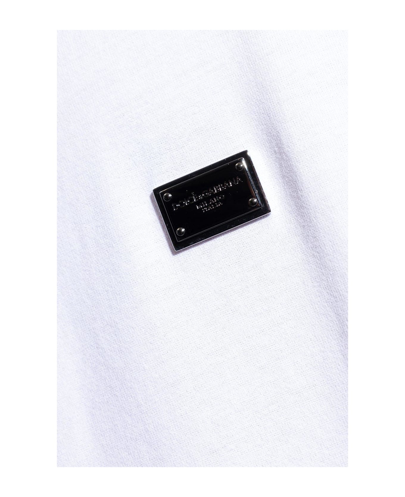 Dolce & Gabbana Logo Tag Oversize Singlet - BIANCOOTTICO