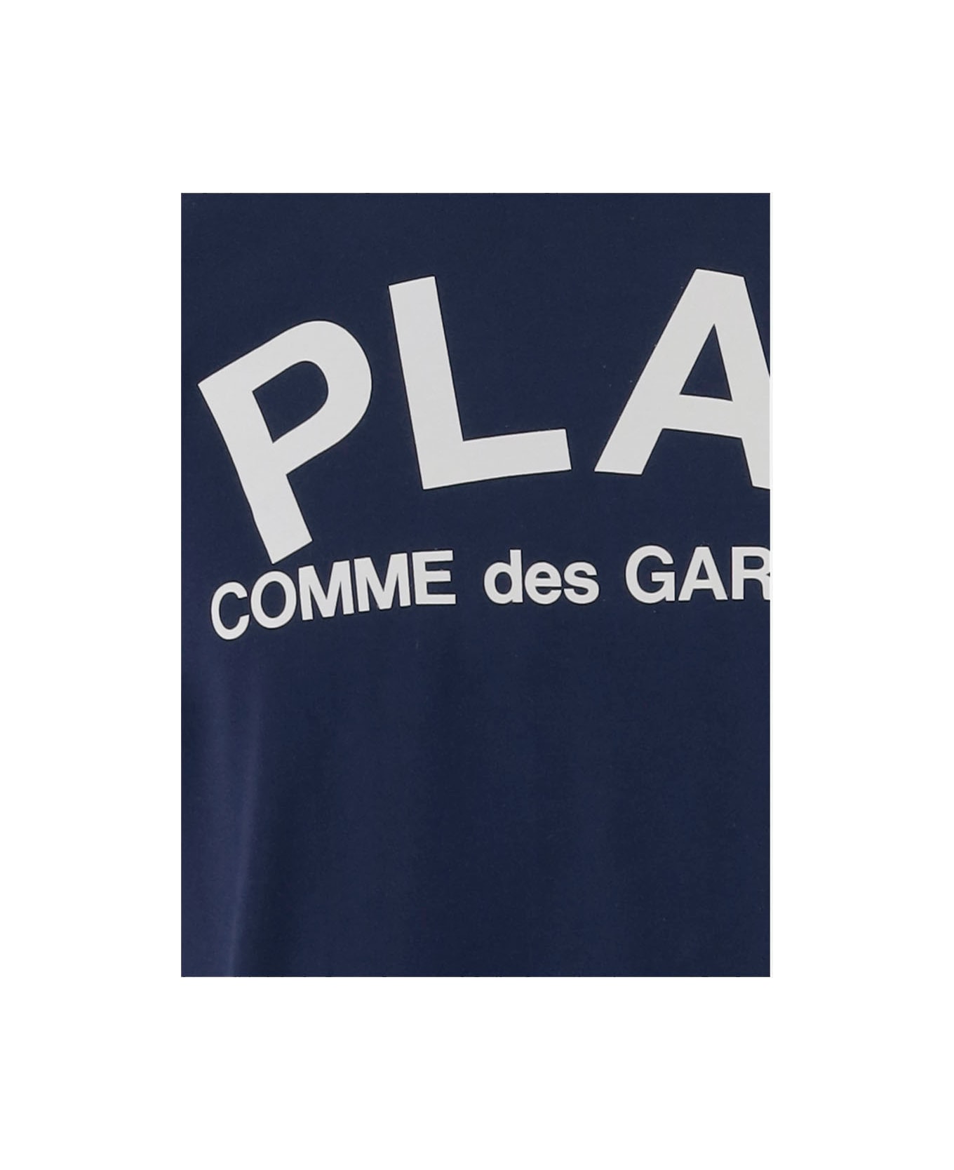 Comme des Garçons Play Cotton T-shirt With Logo - Blue