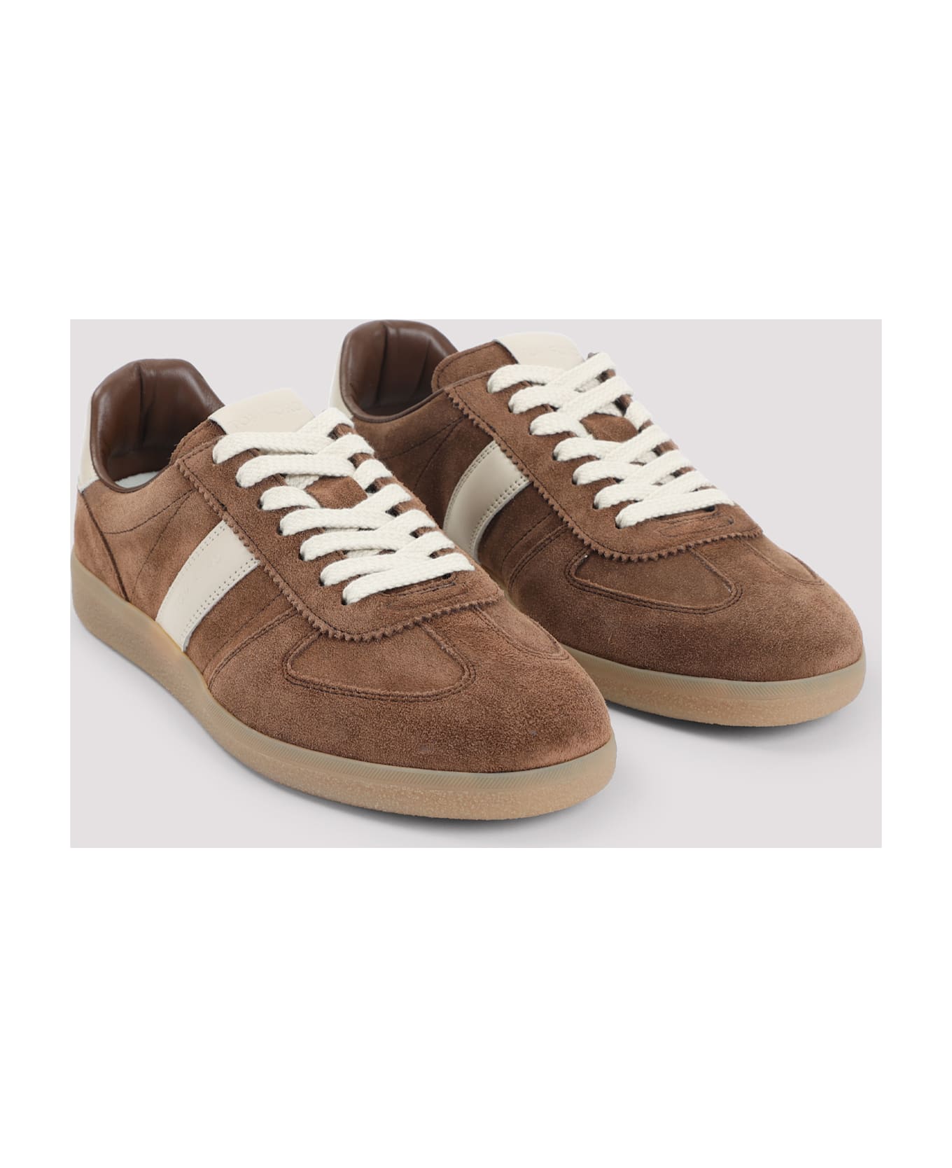 Tom Ford Suede Leather Sneakers - BROWN