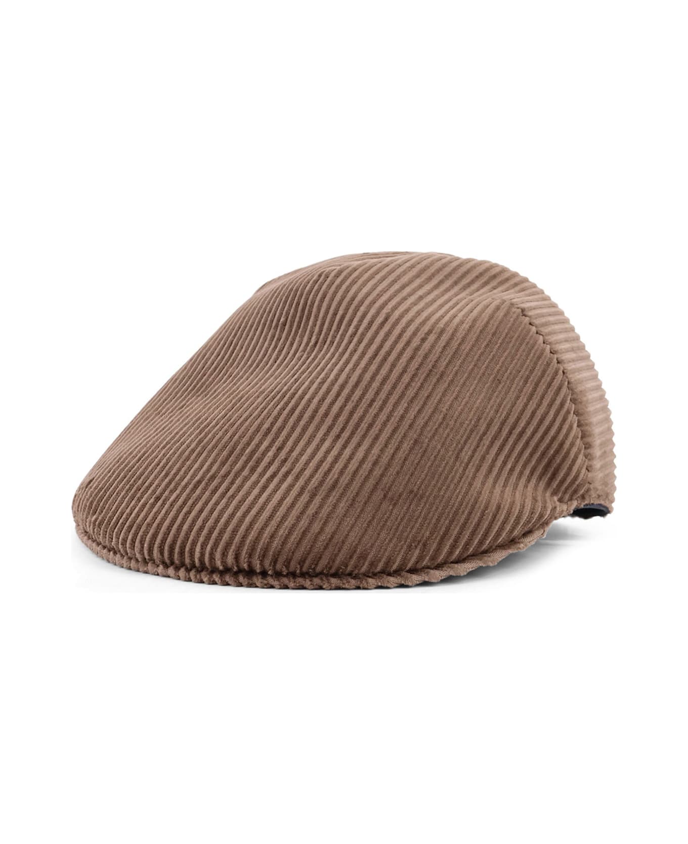Brunello Cucinelli Corduroy Coppola Hat - LEGNO