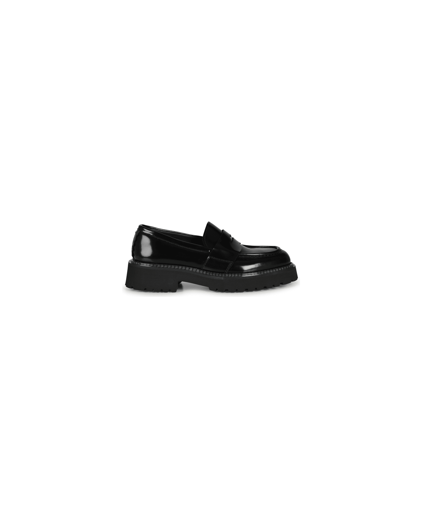 The Antipode Patent Leather Loafers - Black