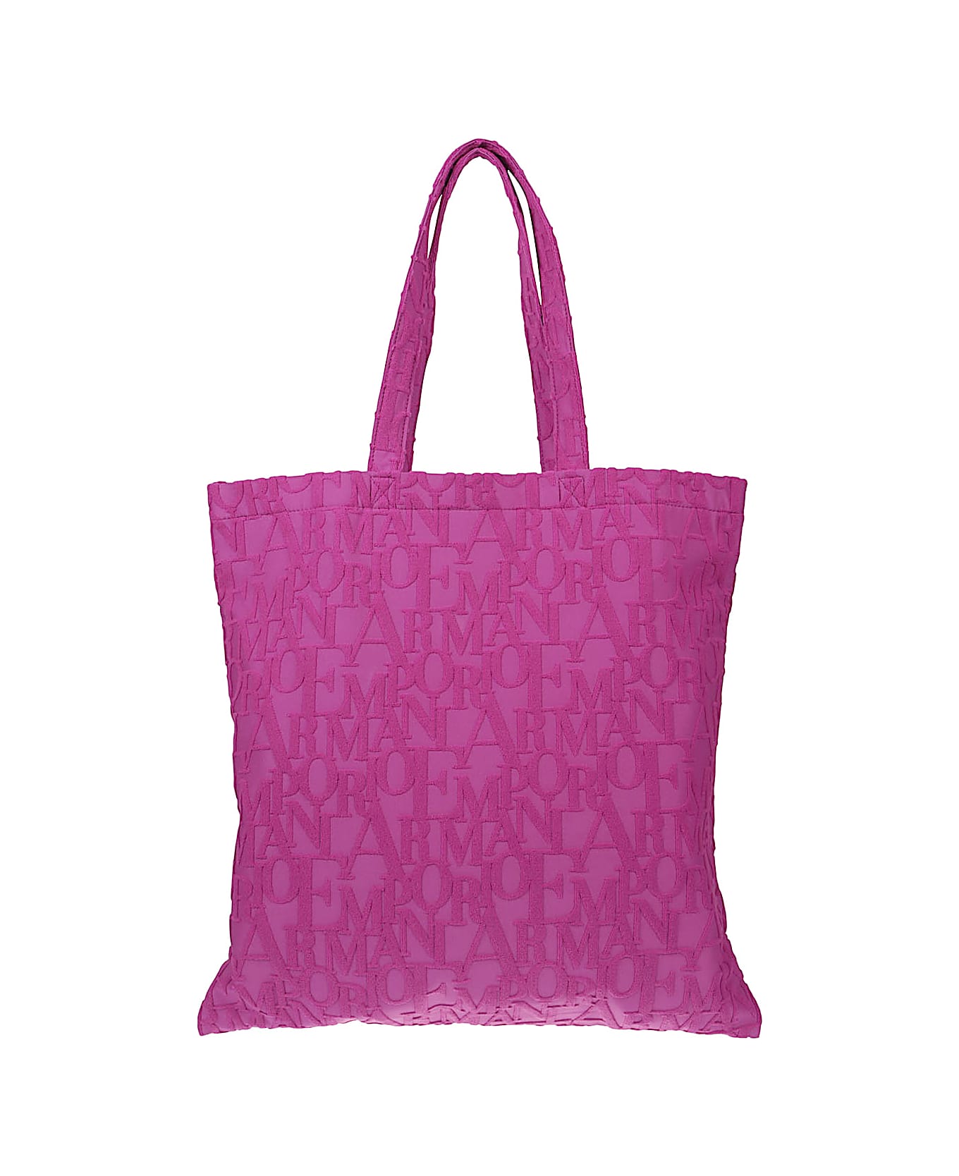 Emporio Armani Striped Beach Tote - Purple