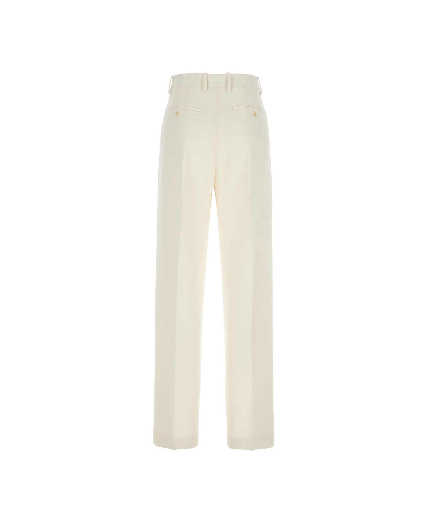 Theory 
admiral
 White Pants With Belt Loops In Tech Fabric Woman - White