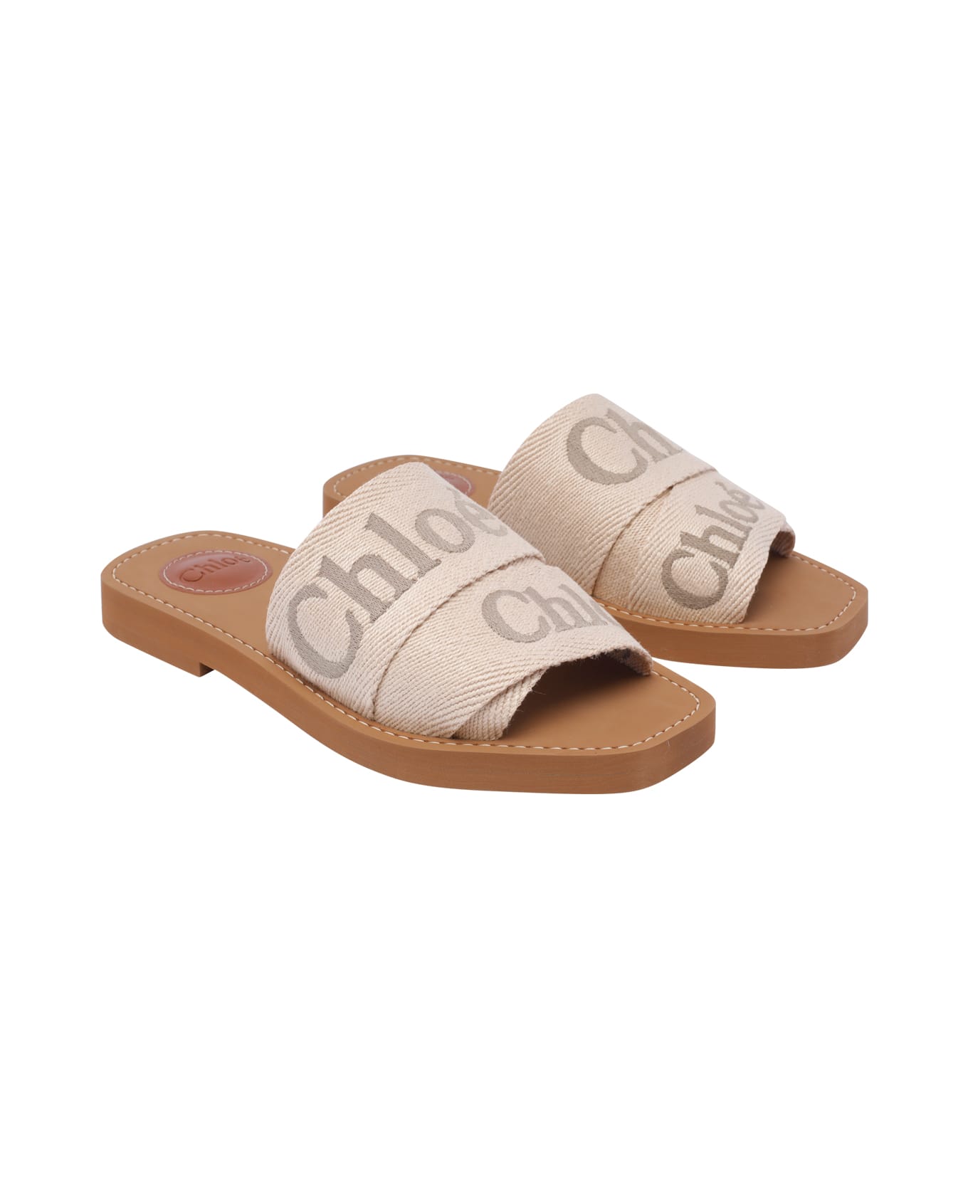 Chloé Woody Sandals - Beige