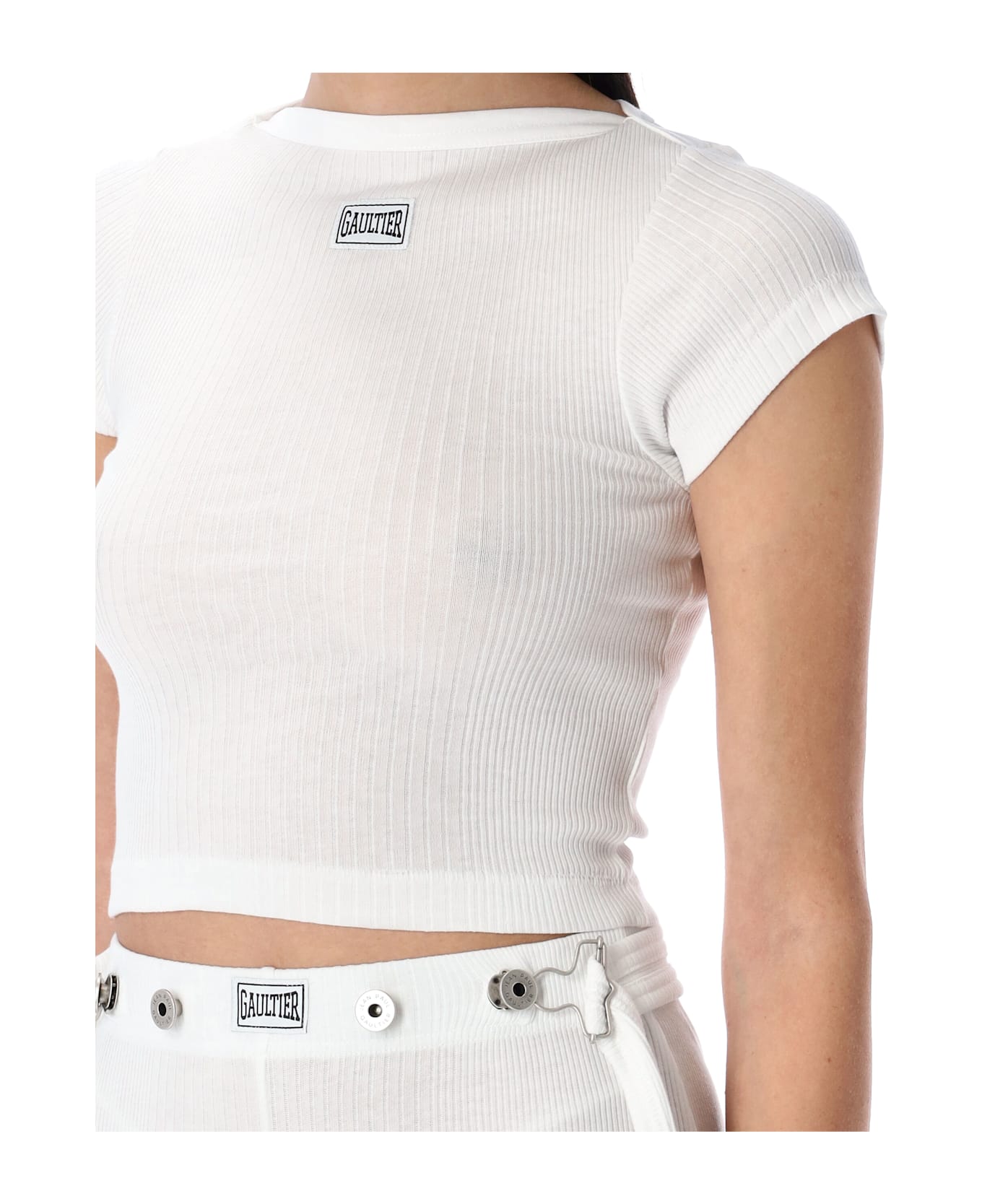 Jean Paul Gaultier The White Patch T-shirt - WHITE