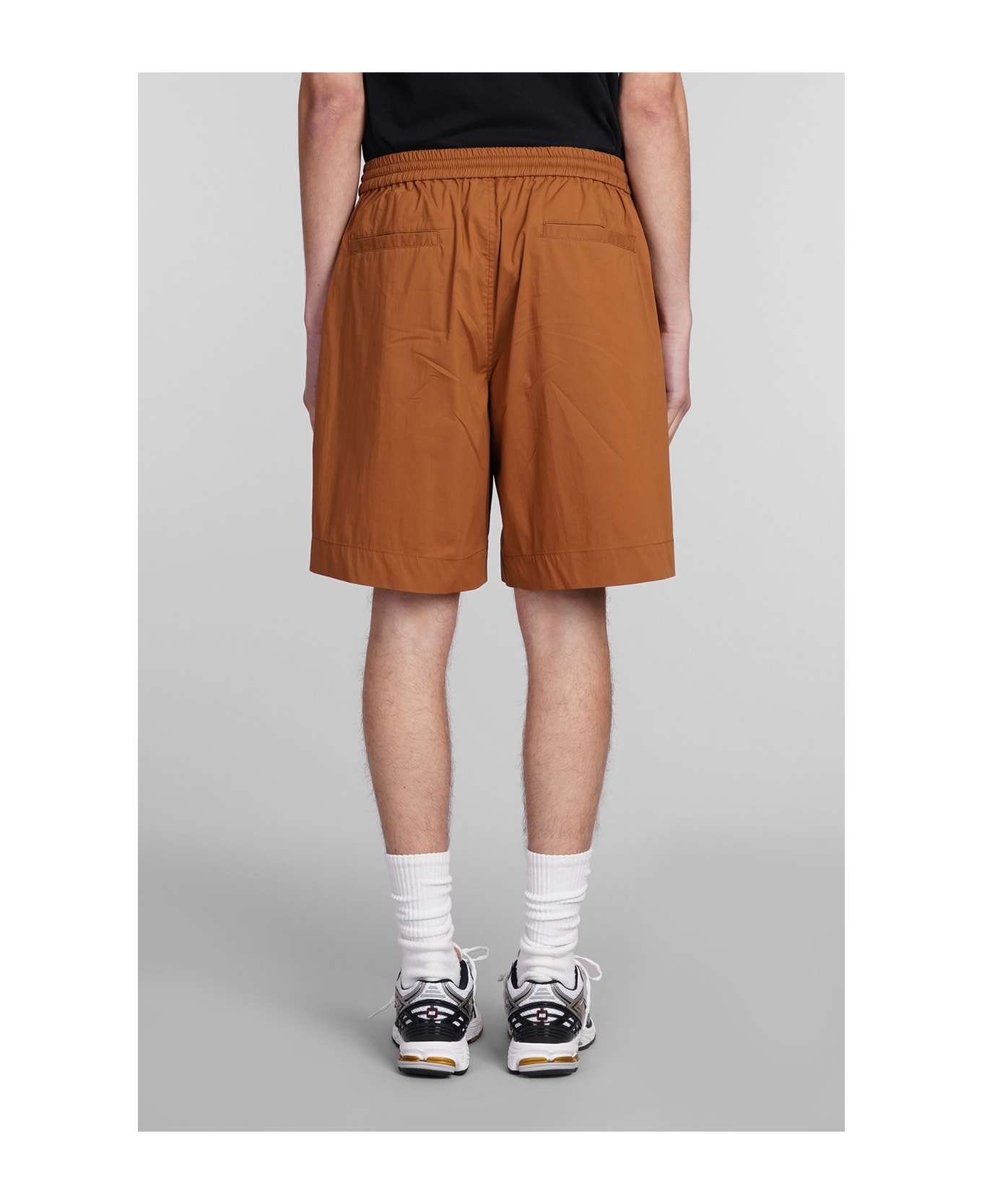 Aspesi Bermuda Nemo Shorts In Brown Cotton - brown