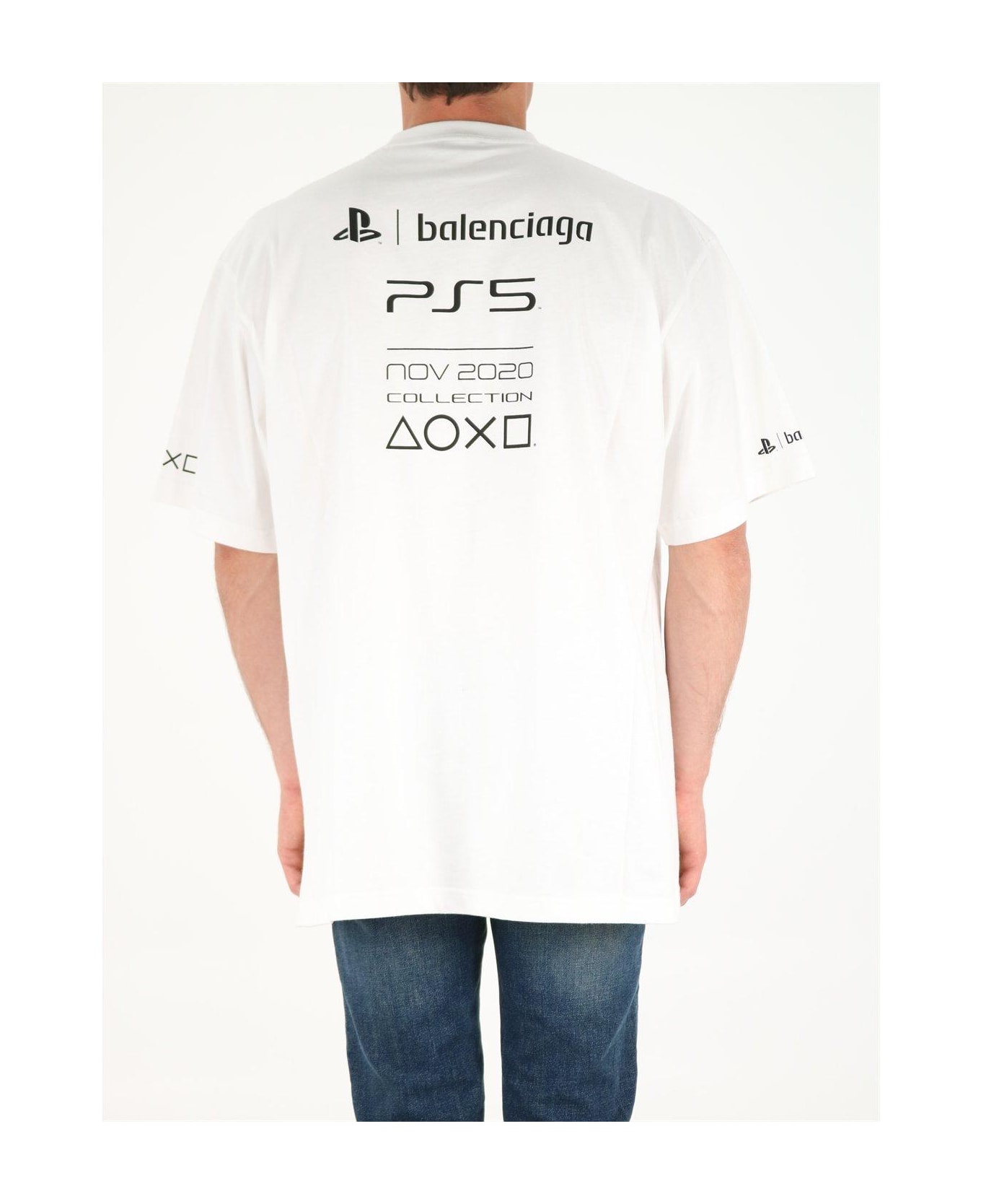 Balenciaga X Sony Playstation 5 Boxy T-shirt - WHITE