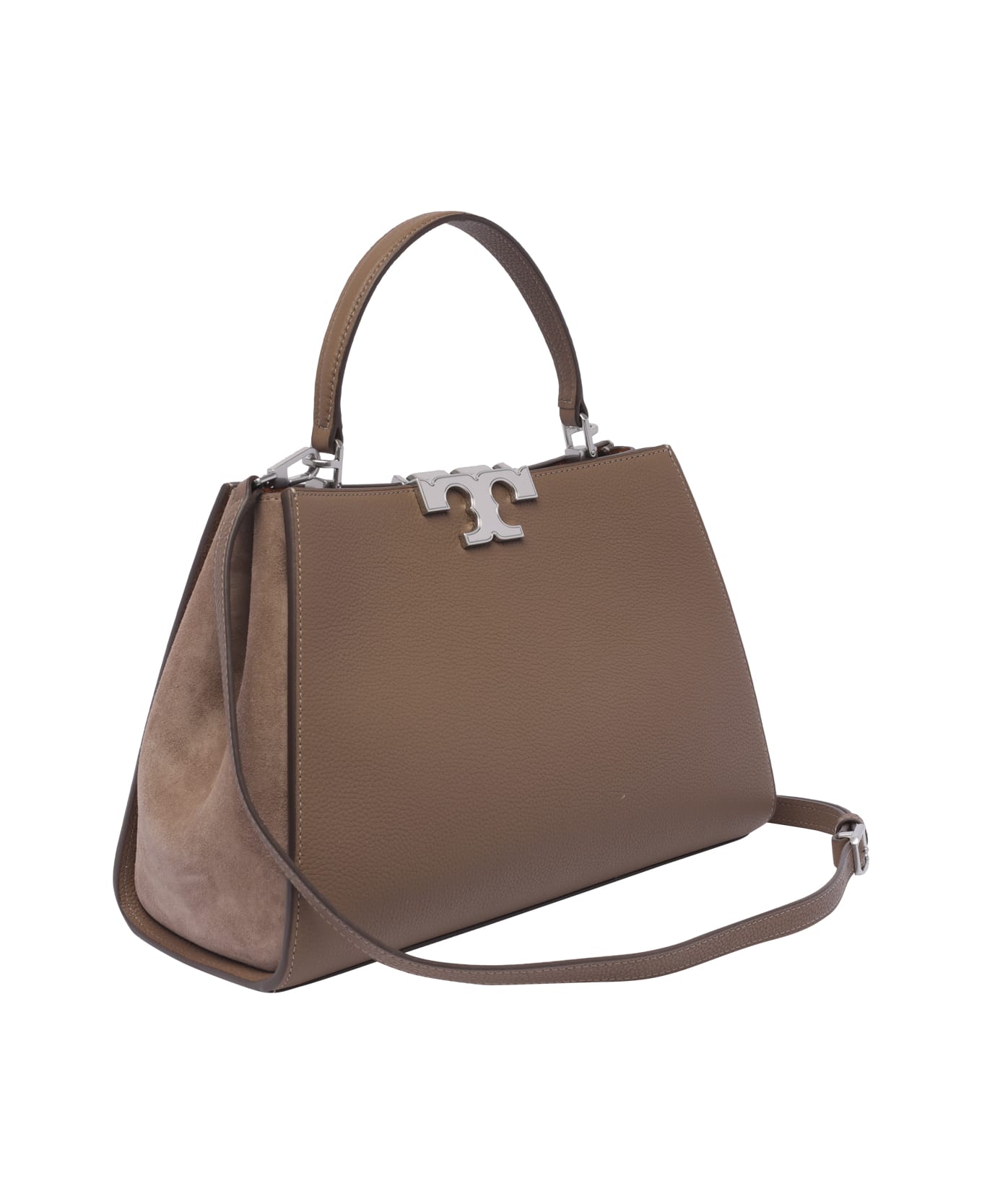 Tory Burch Eleanor Pebbled Satchel - WILD MUSHROOM