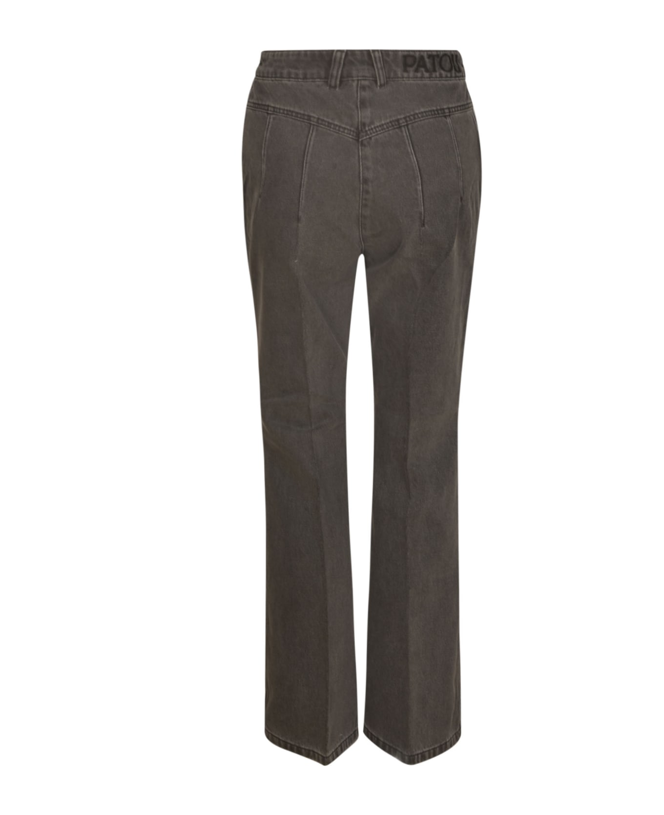 Patou Button Fitted Jeans - Grey
