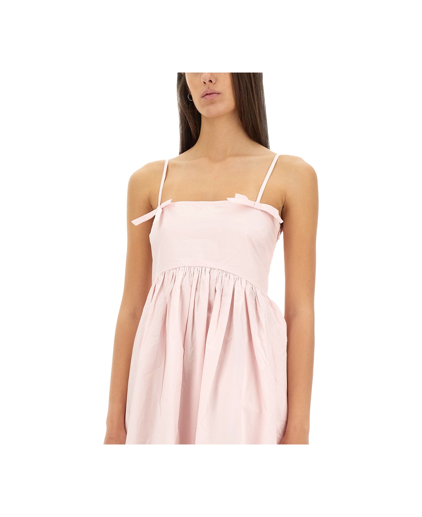 Ganni Poplin Dress - PINK