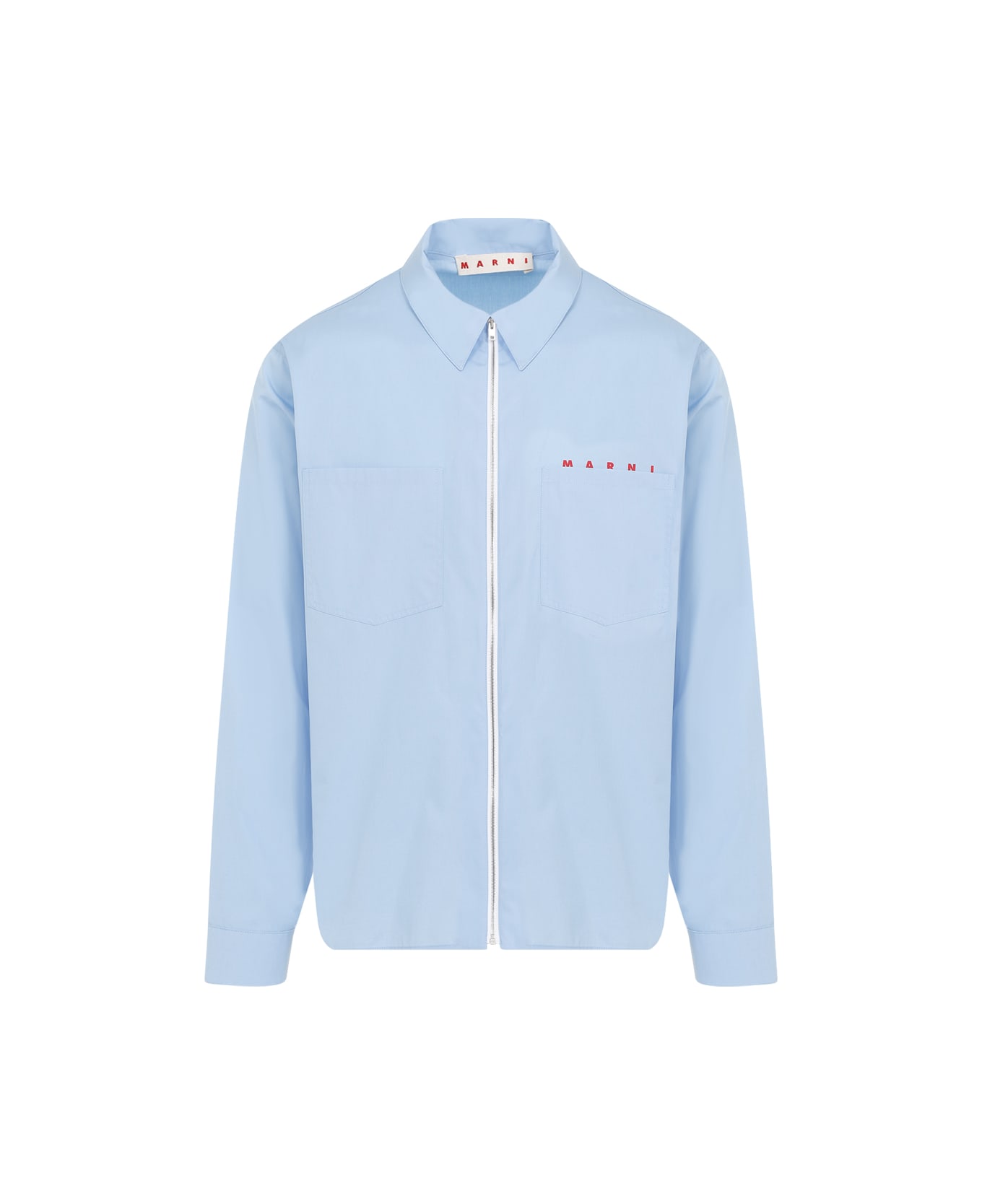 Marni Cotton Shirt - Iris Blue