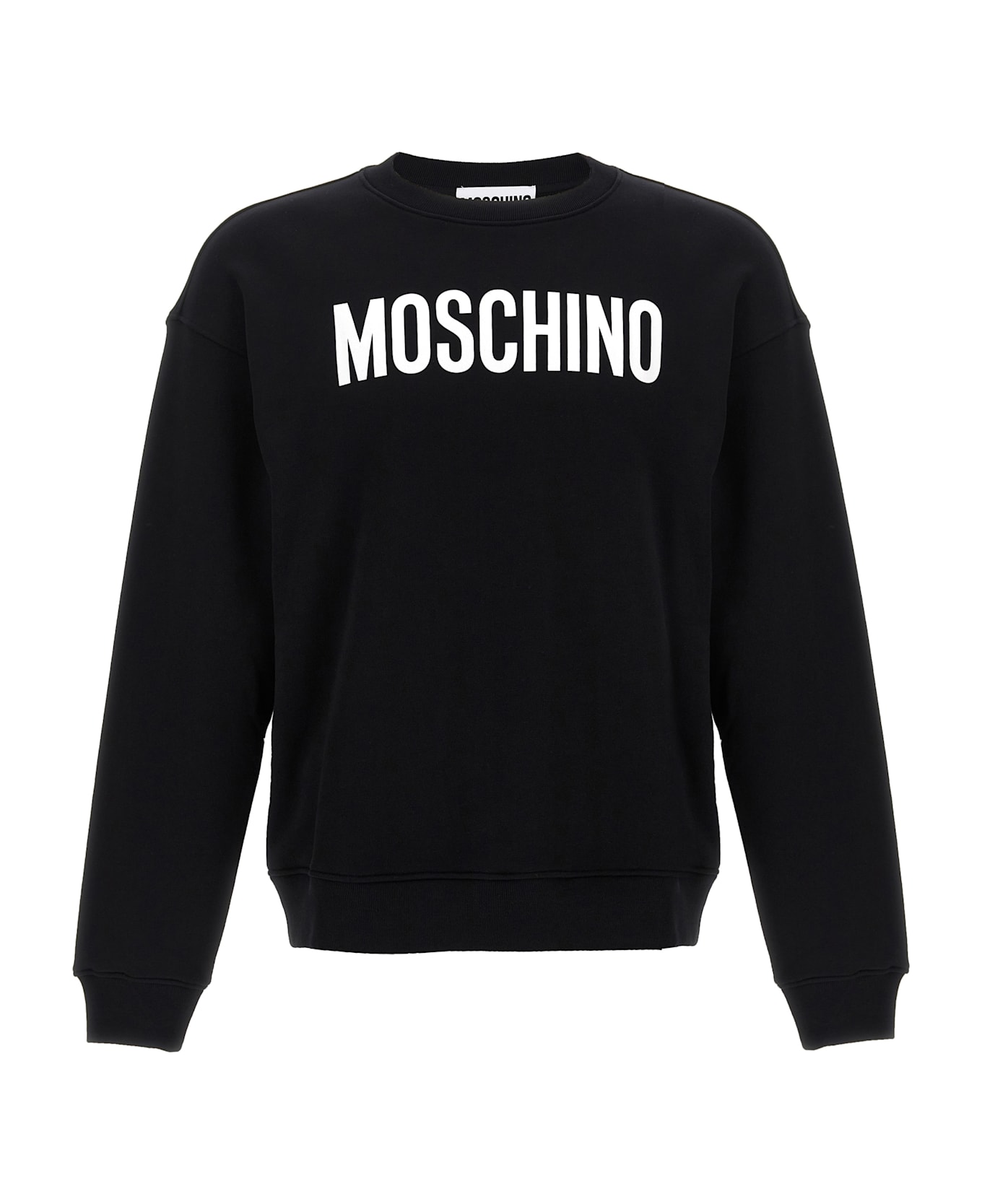 Moschino Logo Print Sweatshirt - Black