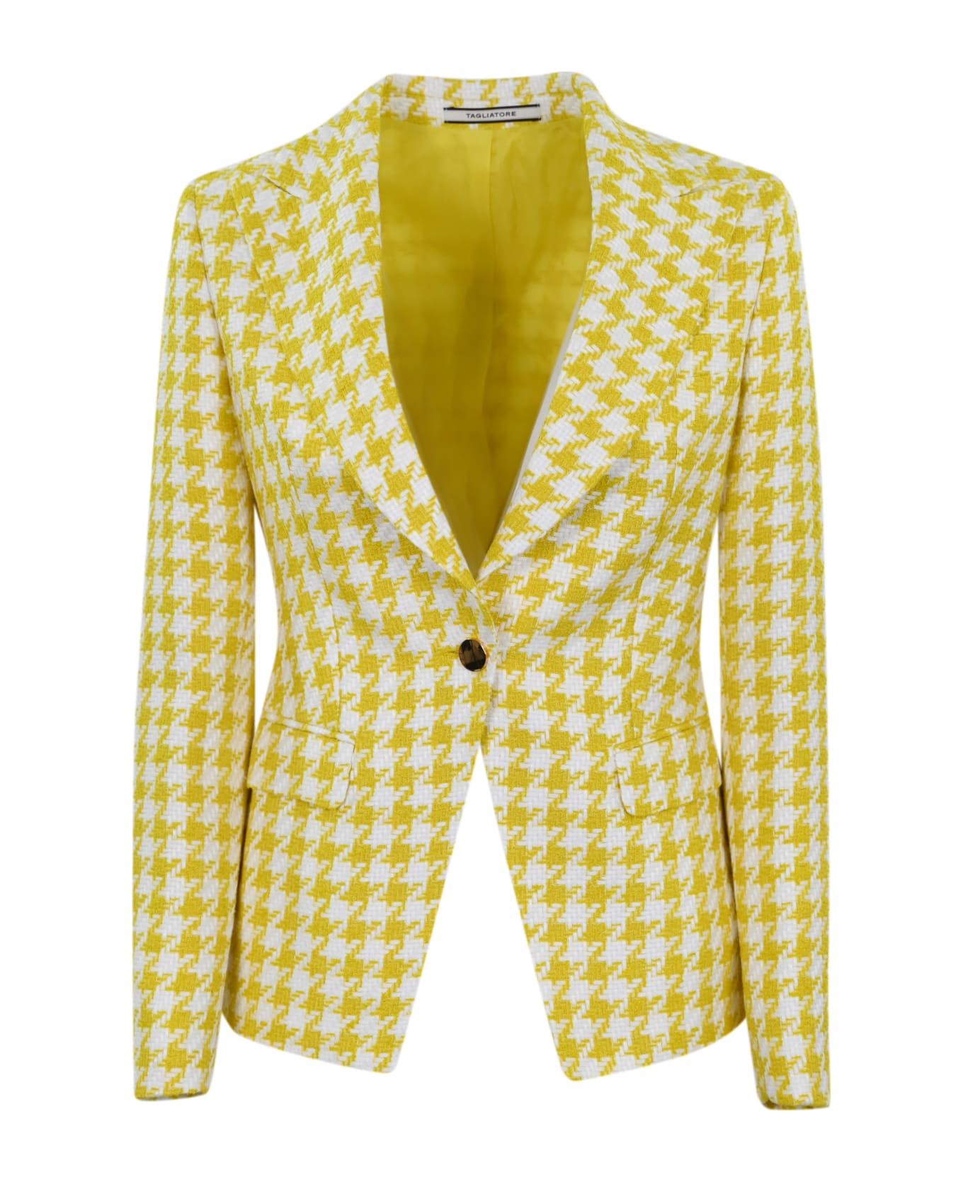 Tagliatore J-liz Yellow White Single-breasted Jacket - Giallo/bianco