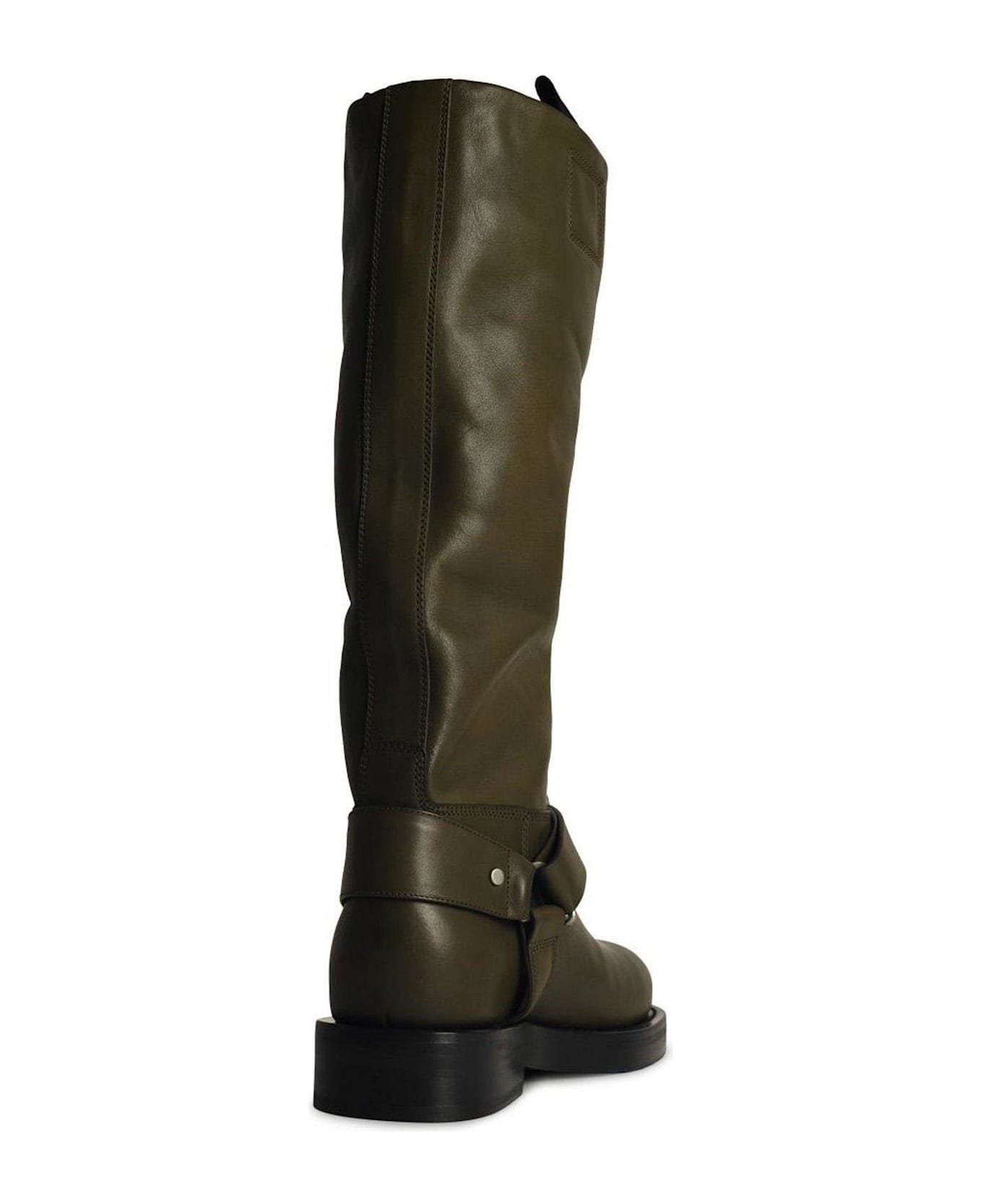 ミドルブーツ BURBERRY Women Boots 8097097C1173 Green Burberry Green Leather Boots | italist