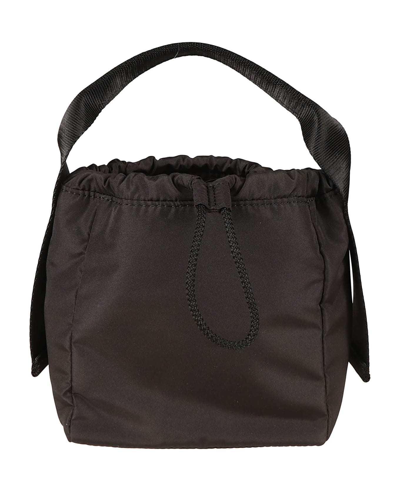 Ganni Drawstring Top Bucket Bag - Black トートバッグ