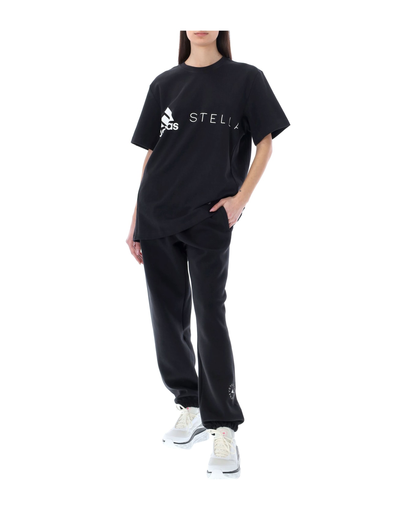 Adidas by Stella McCartney Sweat Tracksuit Bottoms - Black/white