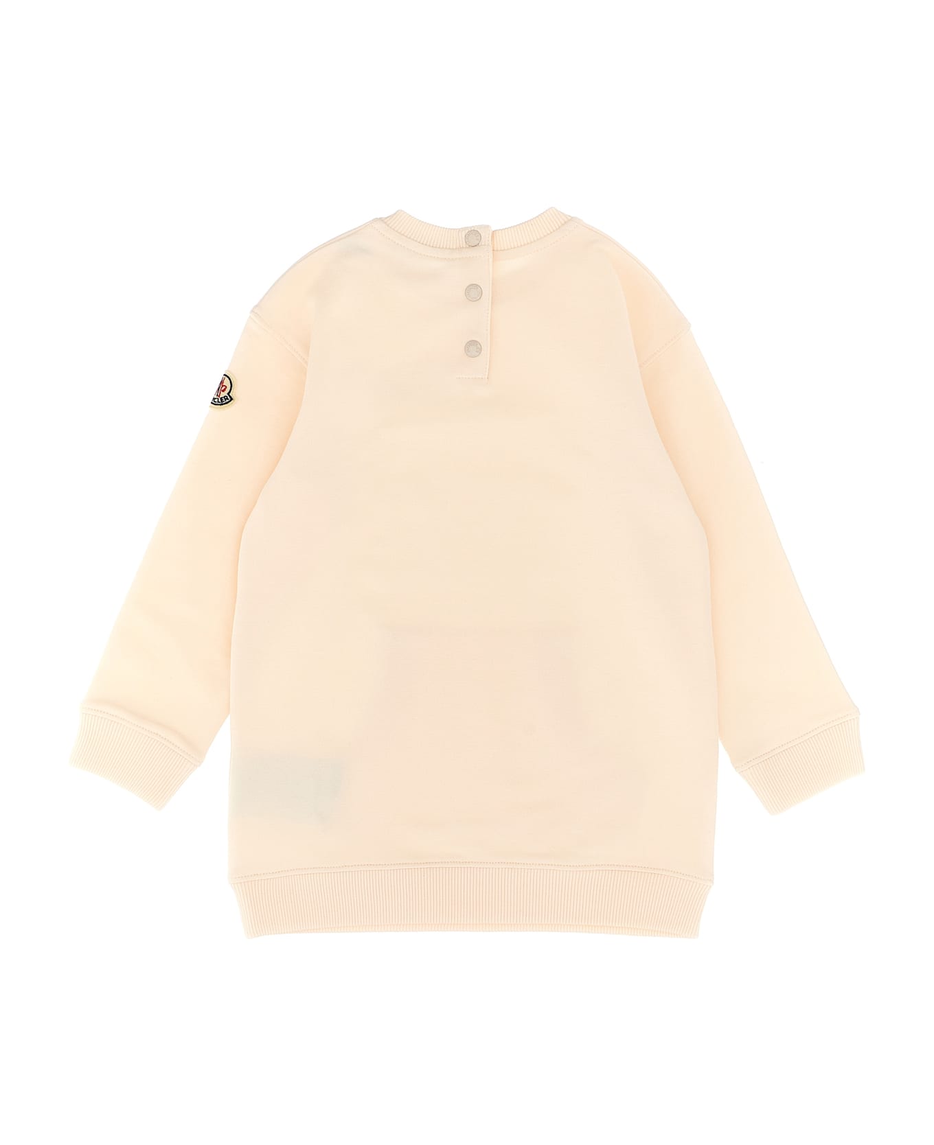 Moncler Logo Embroidery Dress - Pink
