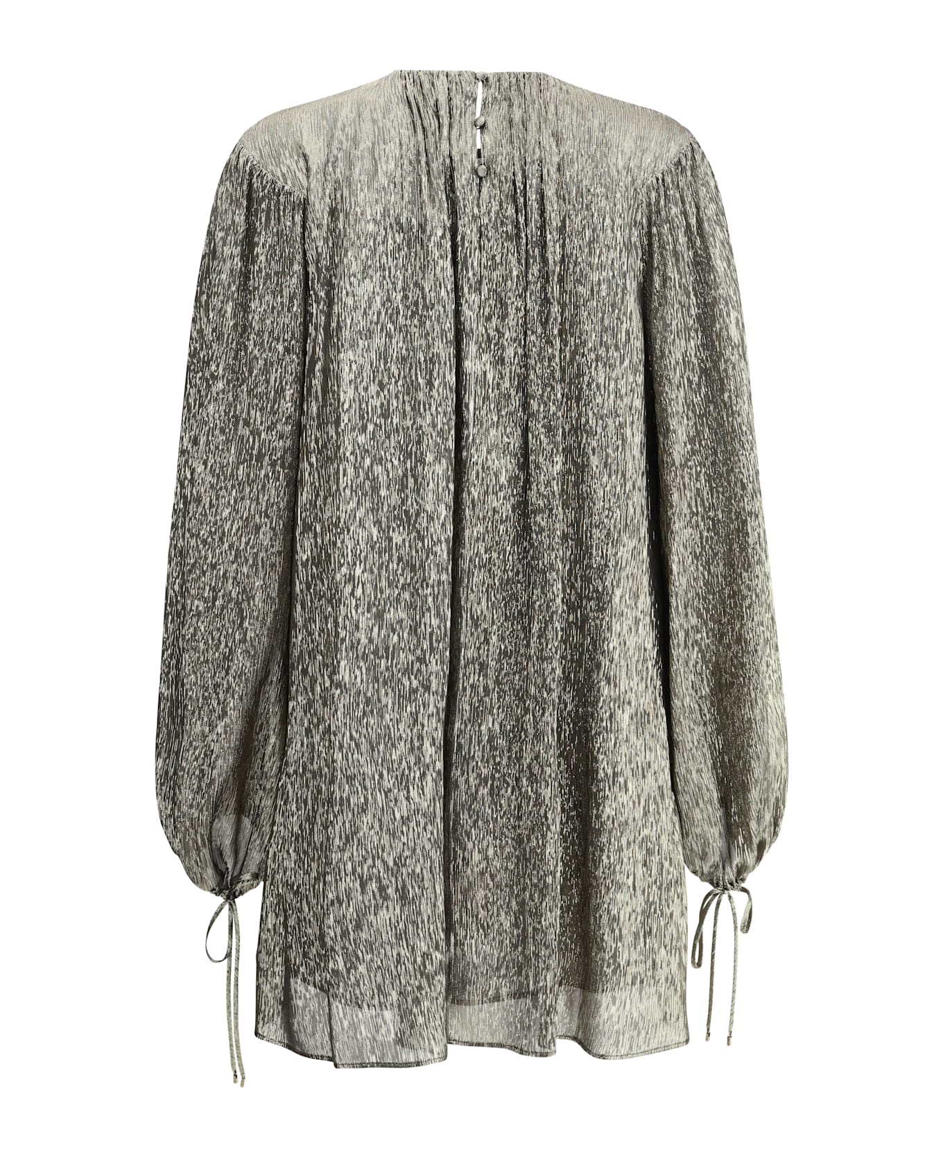 Chloé Silk Lamé Mini Dress