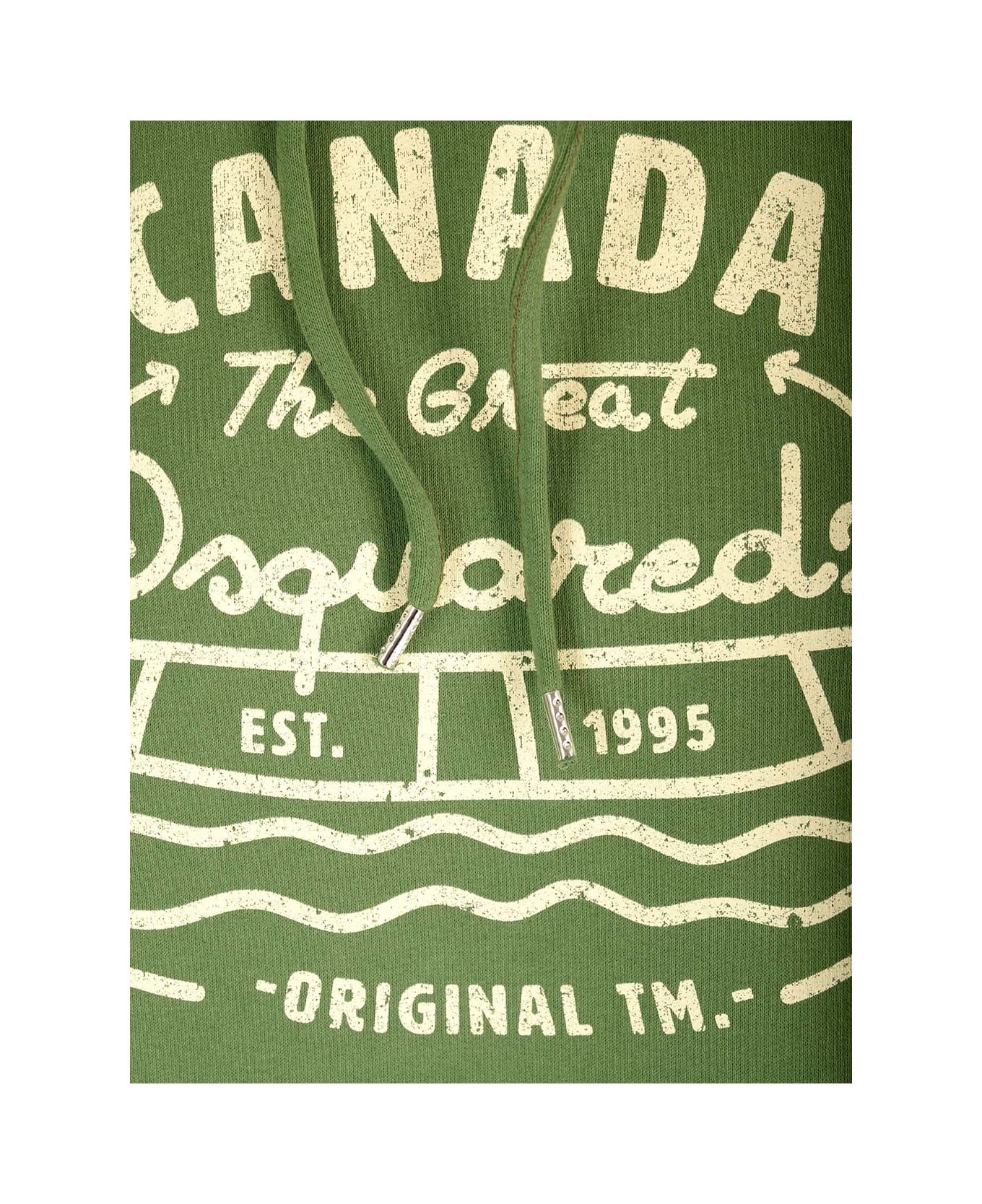 Dsquared2 Printed Hoodie - green