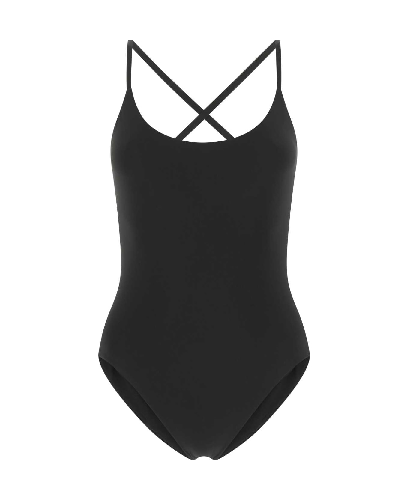 Lido Black Stretch Lycra Uno Swimsuit - BLACK