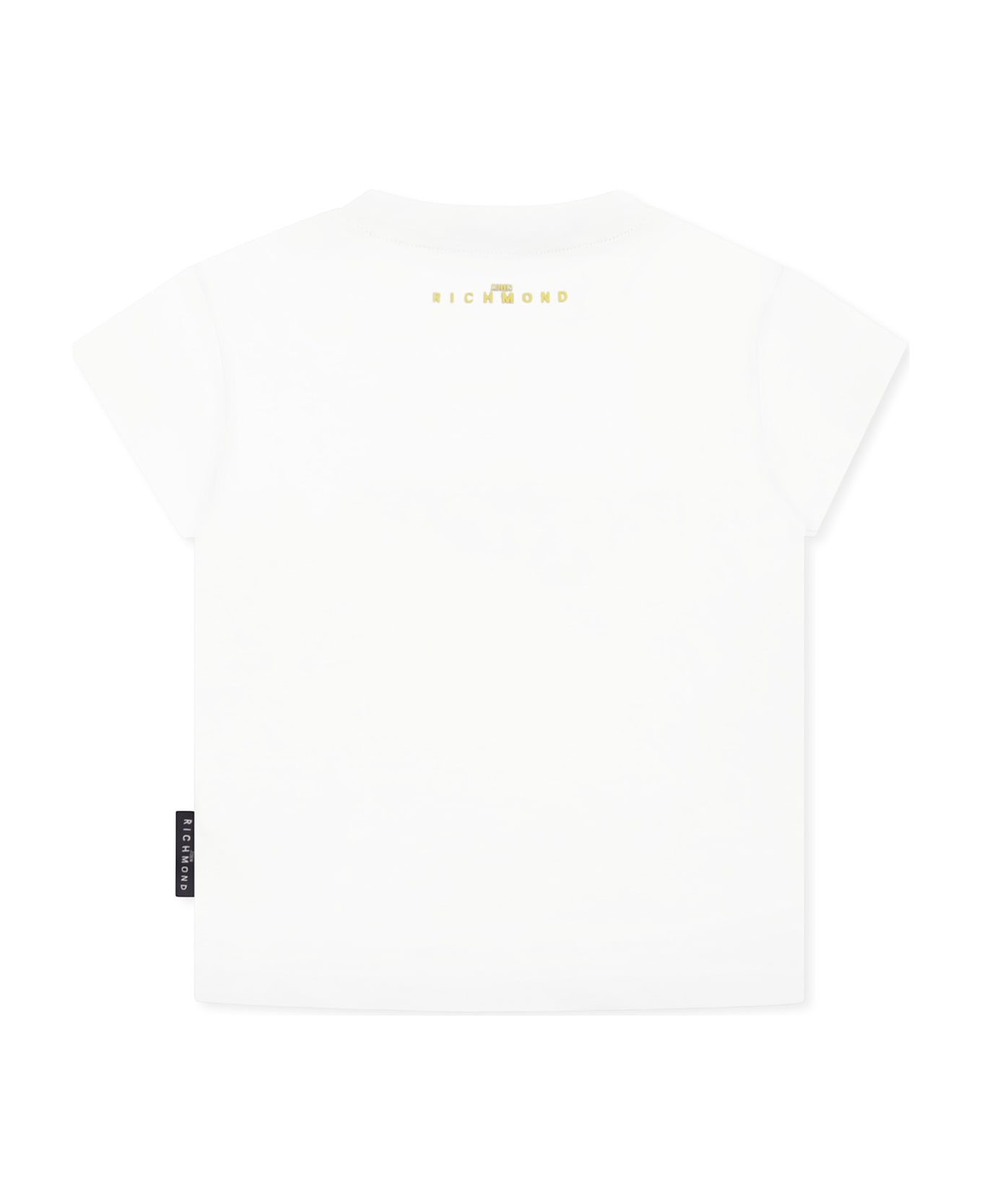 Richmond White T-shirt For Baby Boy With Logo - White