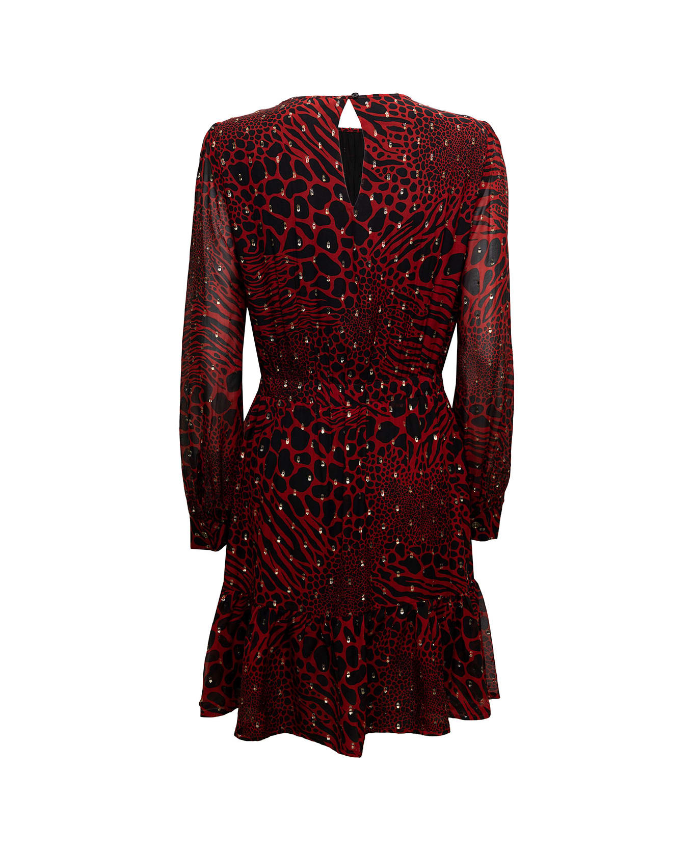MICHAEL Michael Kors Animalier Red Dress With Metallic Polka Dots Details M Michael Kors Woman - Red