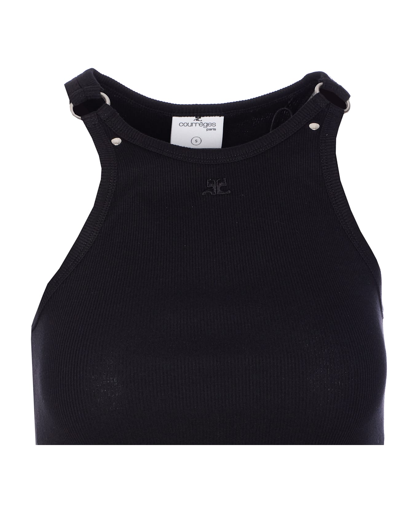 Courrèges Buckle 90
s Tank Top - Black