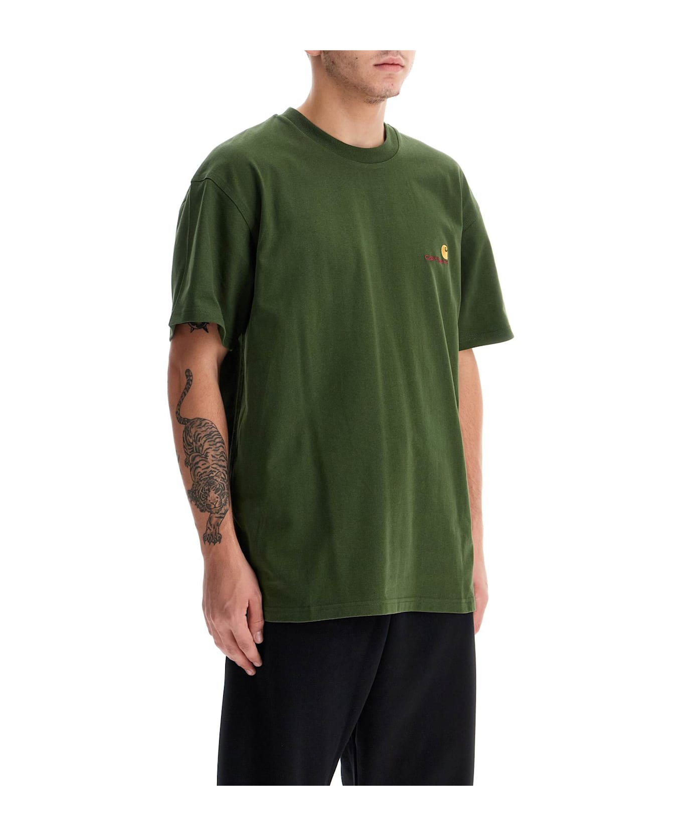 Carhartt American Script T-shirt - TARRAGON (Green)