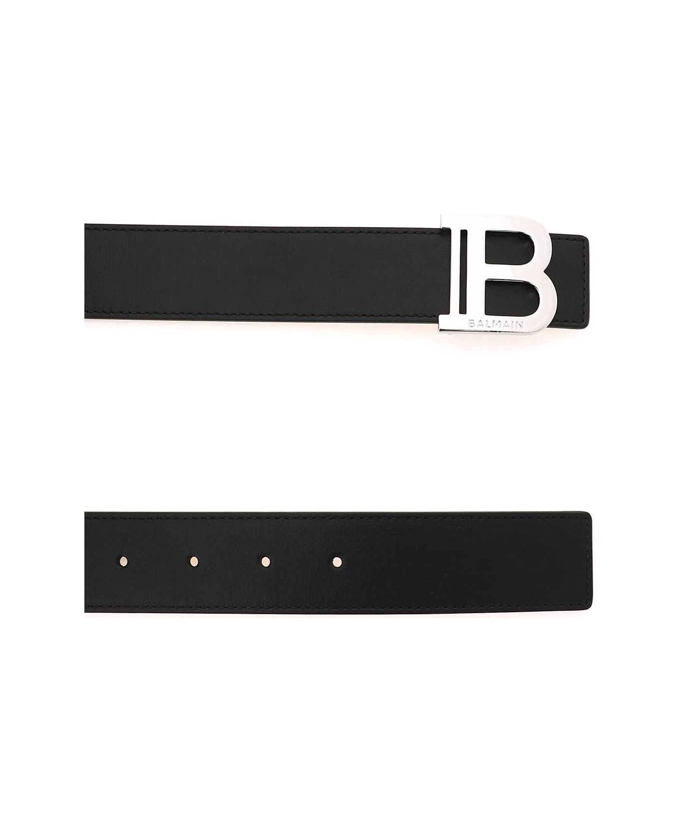 Balmain B-belt Leather Belt - Noir