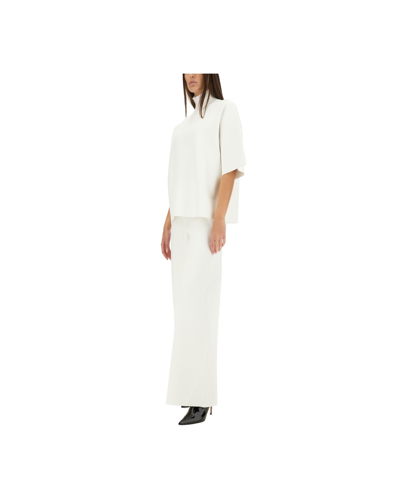 Theory Wide Leg Pants - WHITE
