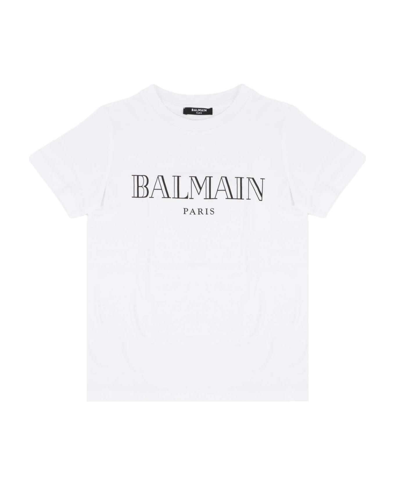 Balmain Cotton T-shirt With Logo - White