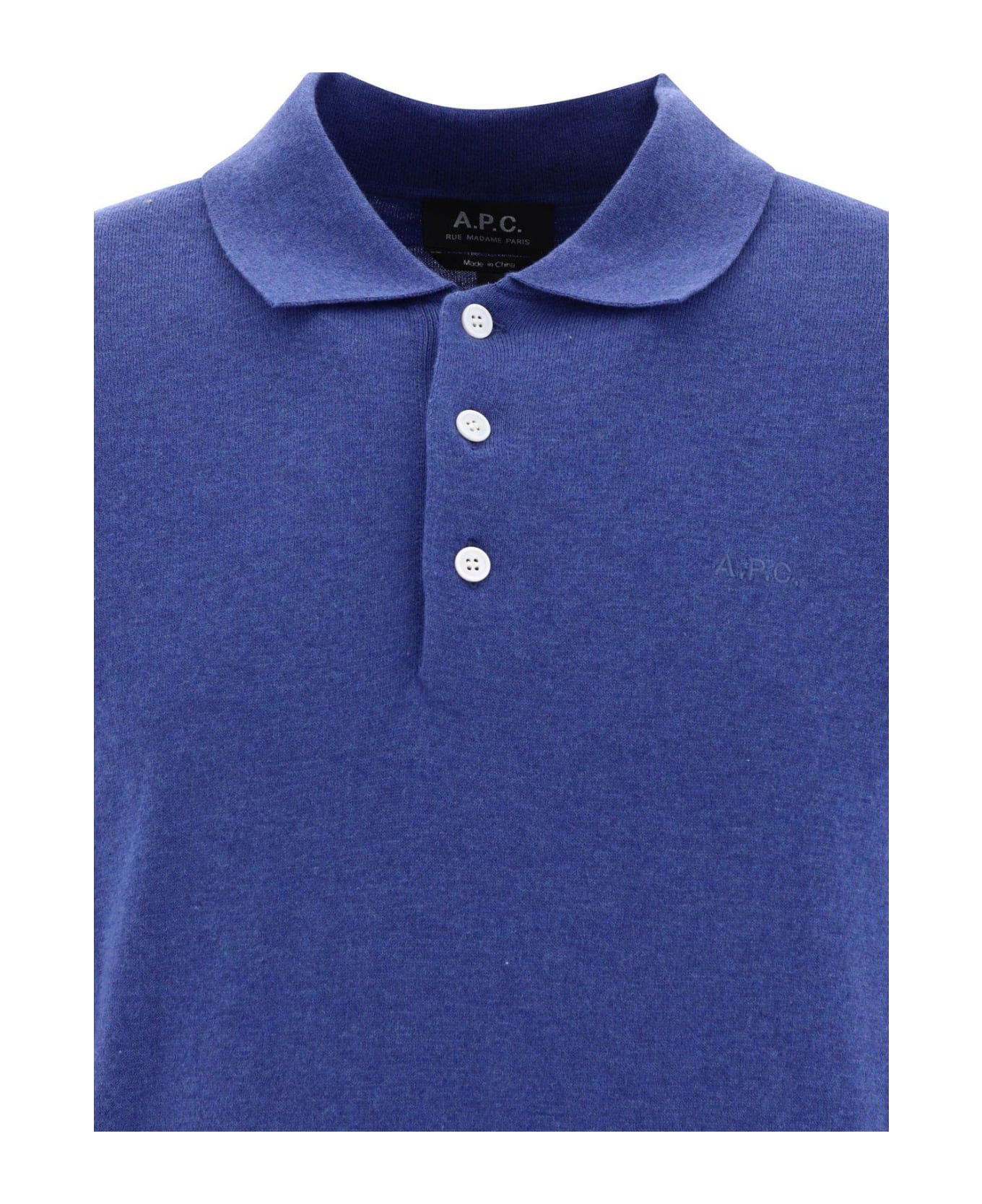 A.P.C. Gregory Logo Embroidered Polo Shirt