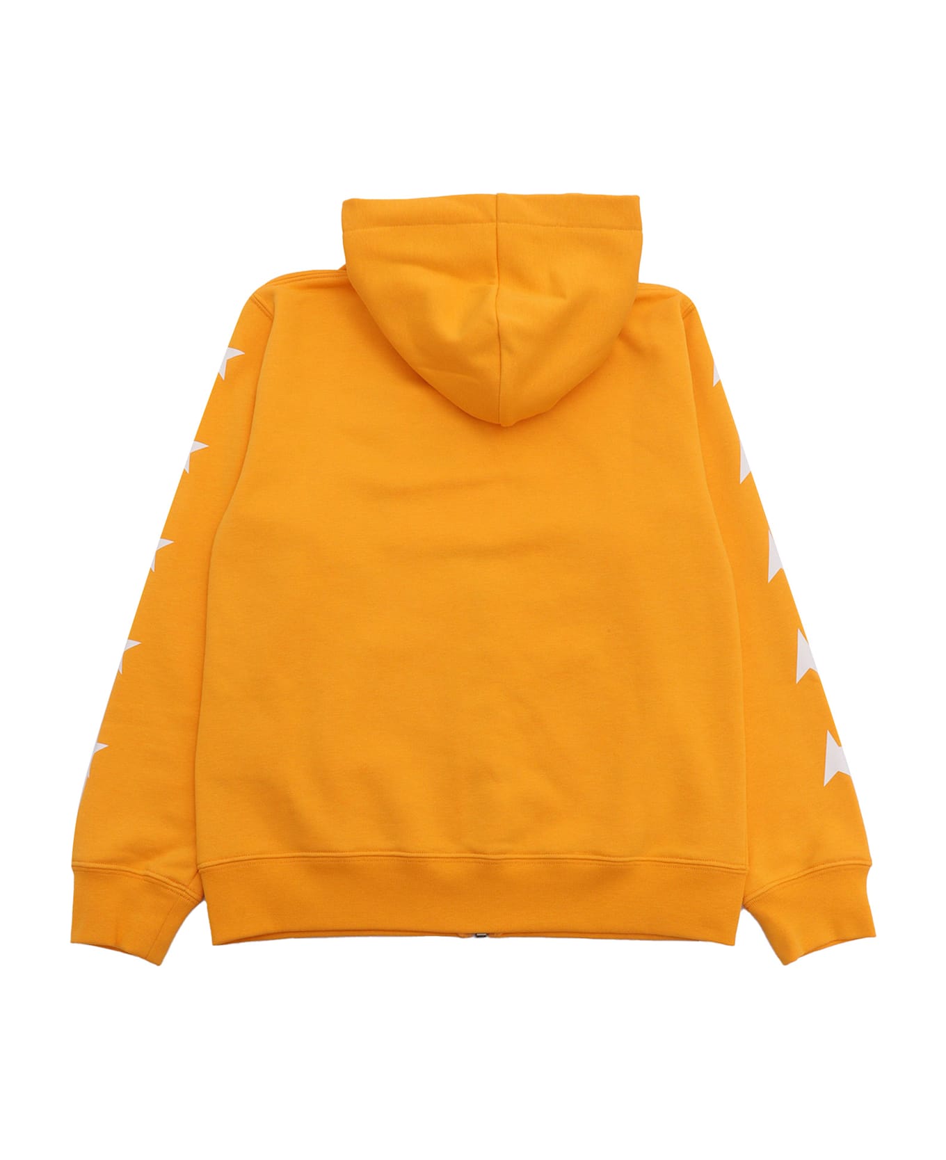 Golden Goose Star/ Boy
s Zipped Hoodie Sweatshirt/ Big Multistar Printed - ORANGE