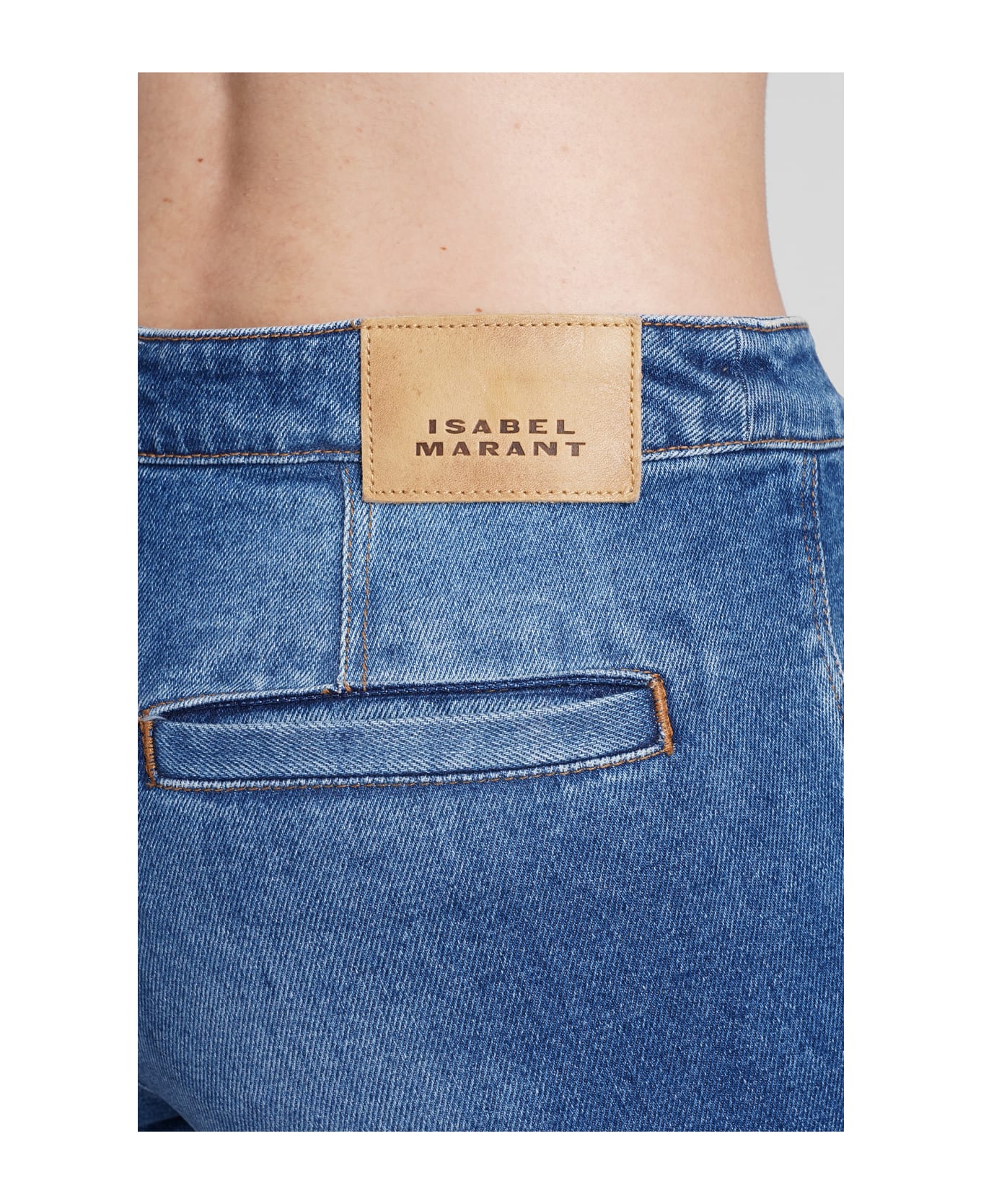 Isabel Marant Prezi Jeans In Blue Cotton - blue