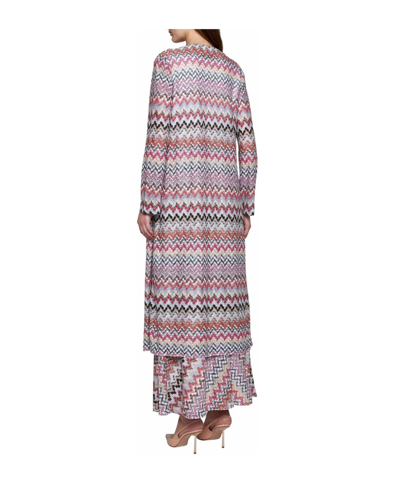 Missoni All-over Patterned Long-sleeved Cardigan - Multicolor
