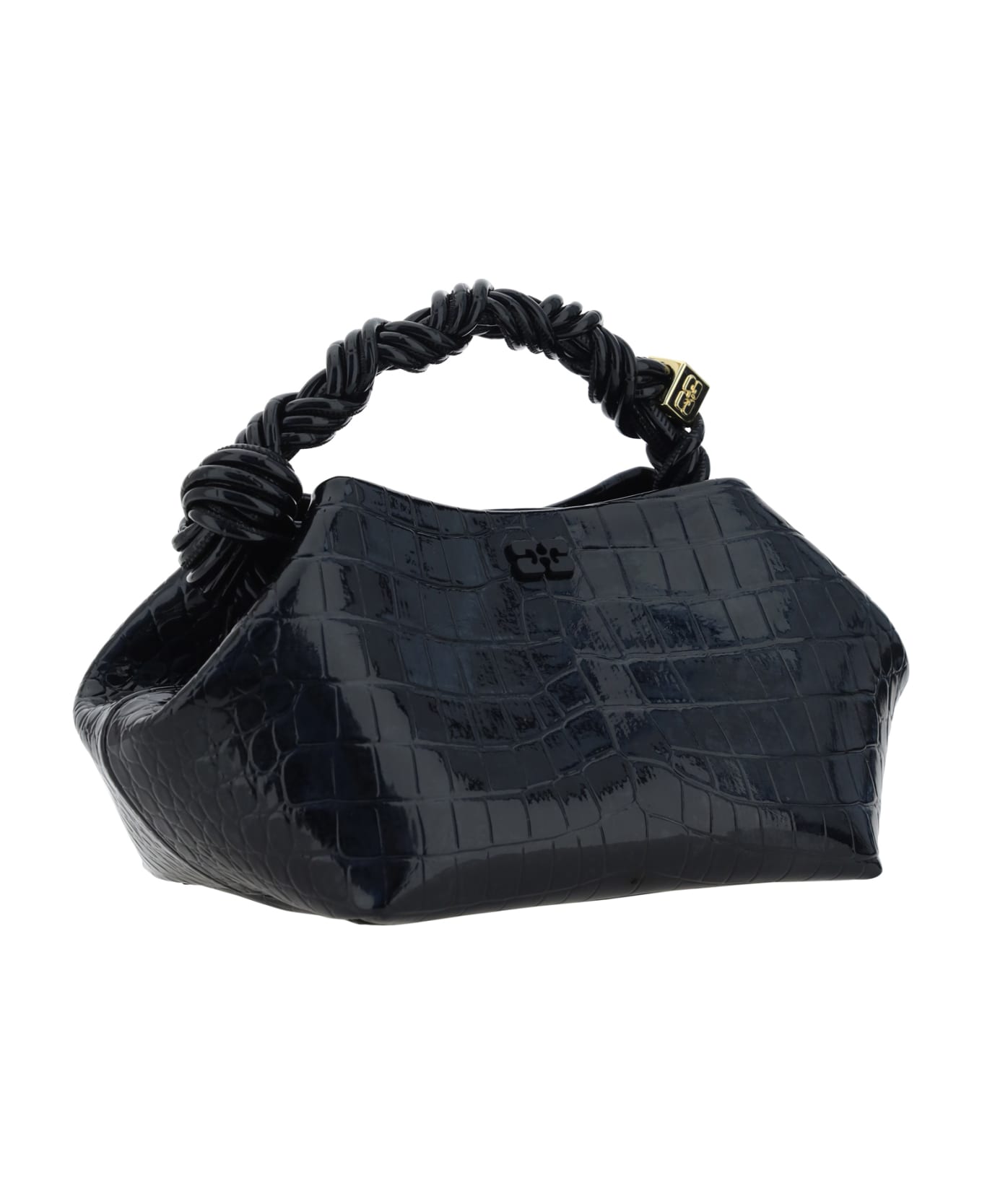 Ganni Small 
bou Cocco
 Bag In Black Recycled Leather Blend - Black