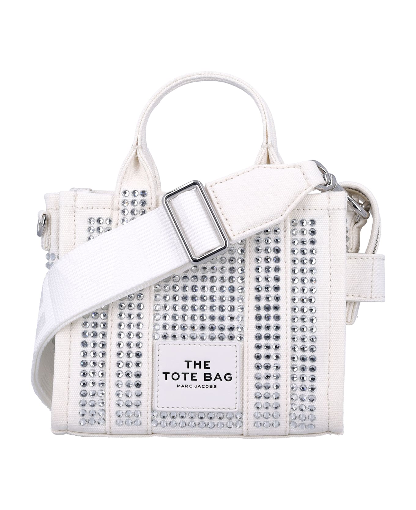 Marc Jacobs The Crystal Canvas Crossbody Tote Bag - WHITE