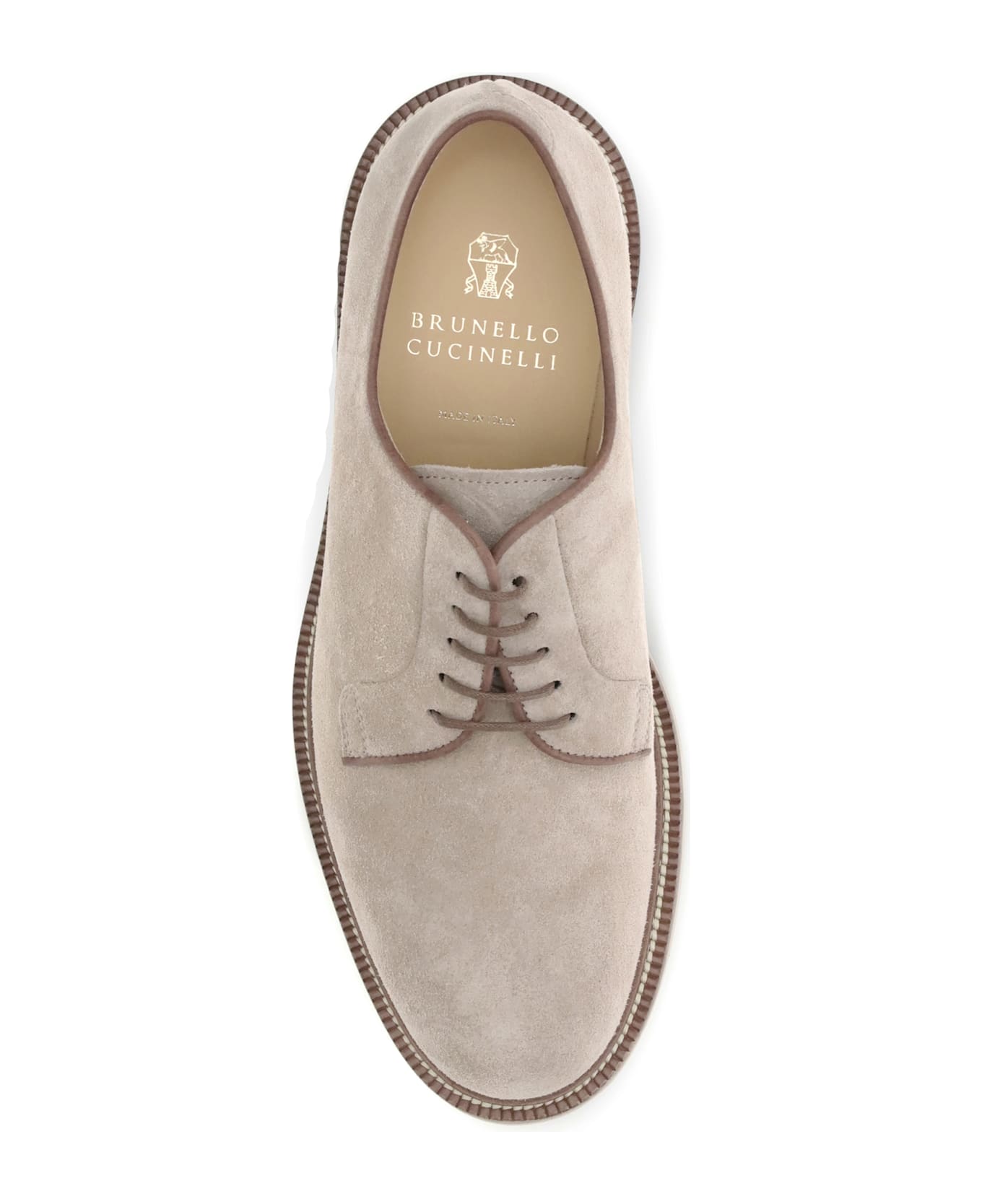 Brunello Cucinelli Suede Derby Lace-up Shoes