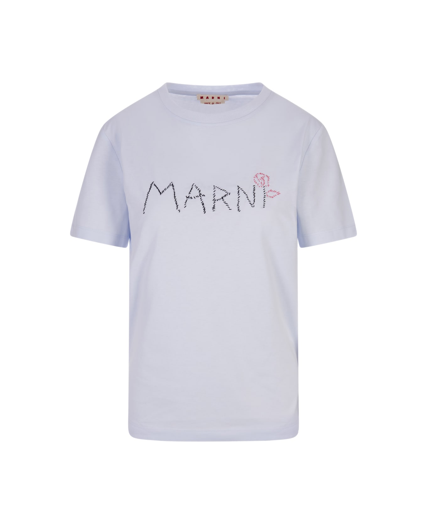 Marni Light Blue T-shirt With Marni Stitching - Blue Tシャツ
