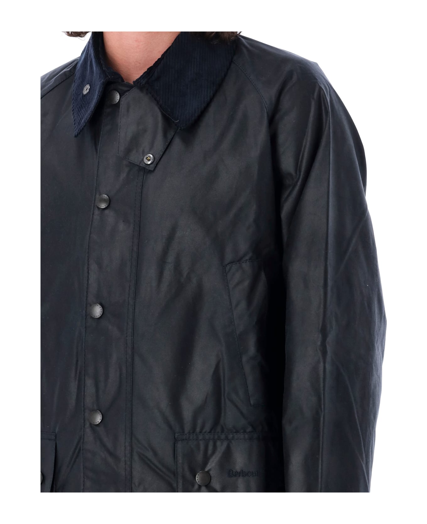 Barbour Bedale Wax Jacket - NAVY ブレザー